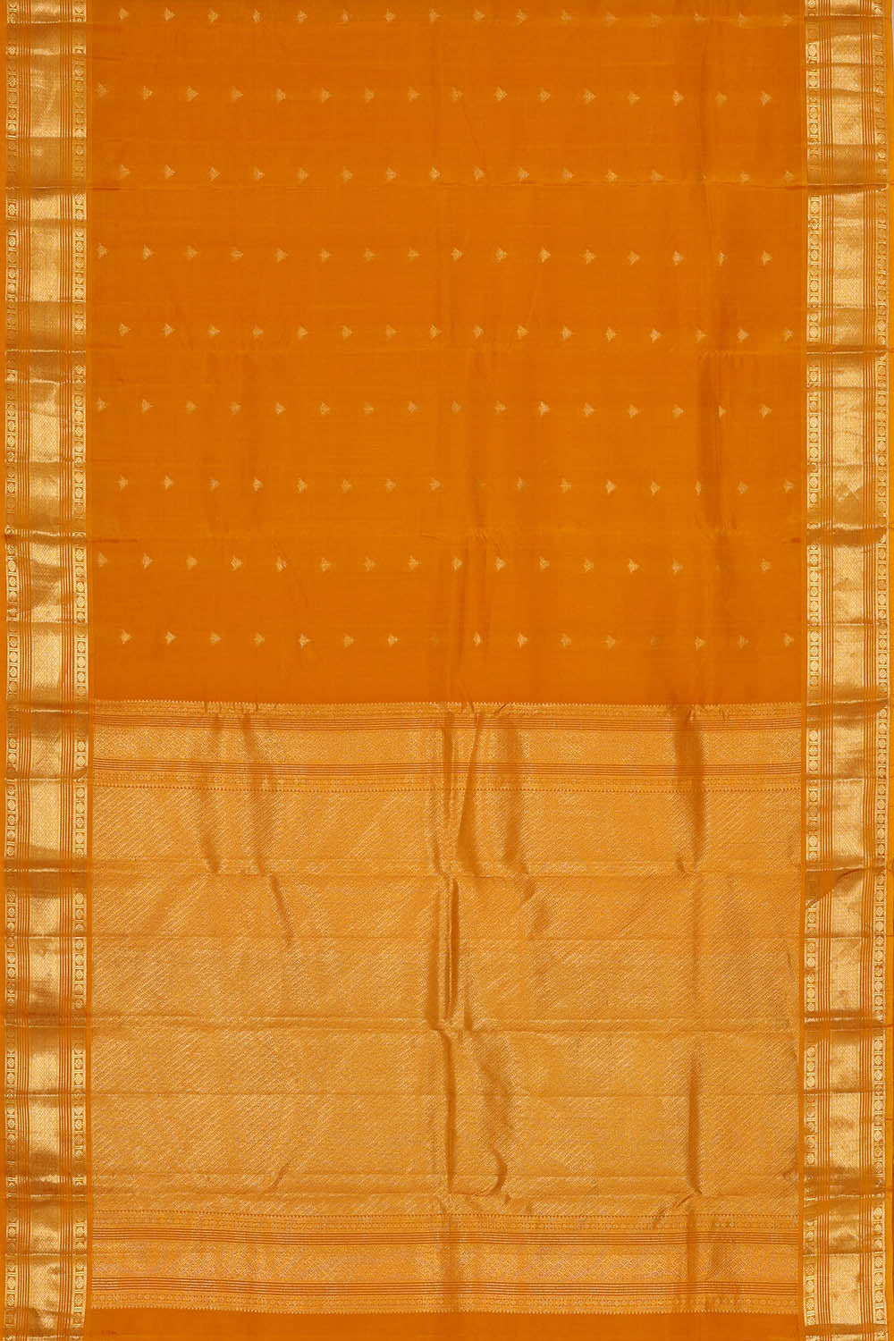 Image of Mustard South Silk Saree