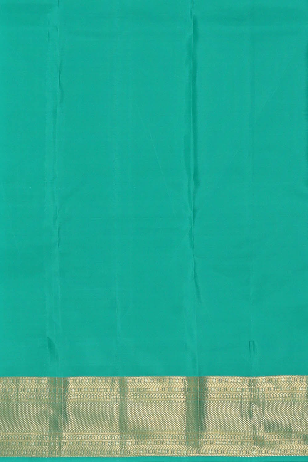 Image of Turquoise Blue South Silk Saree