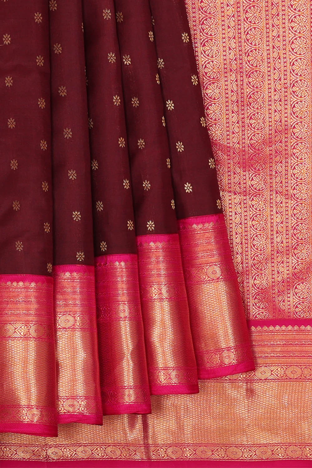 Image of Maroon South Silk Saree