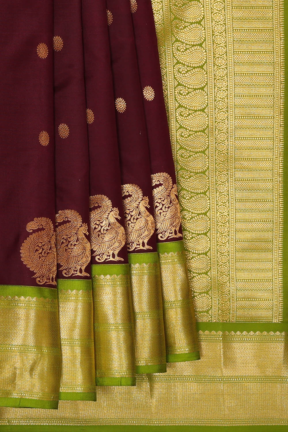 Image of Maroon South Silk Saree