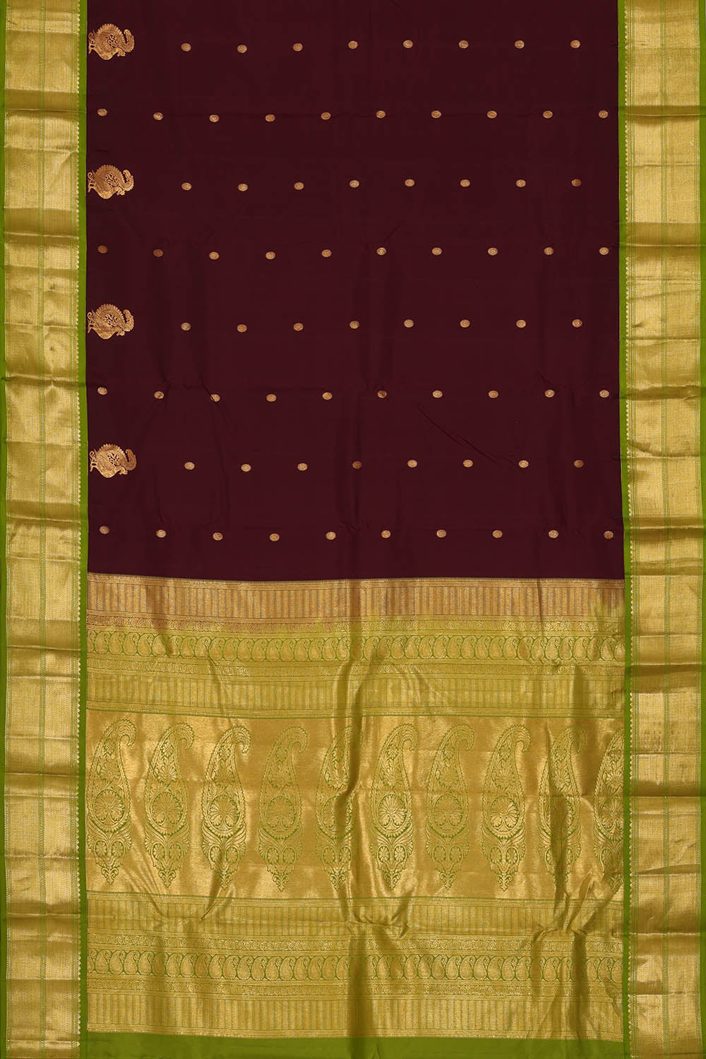 Image of Maroon South Silk Saree