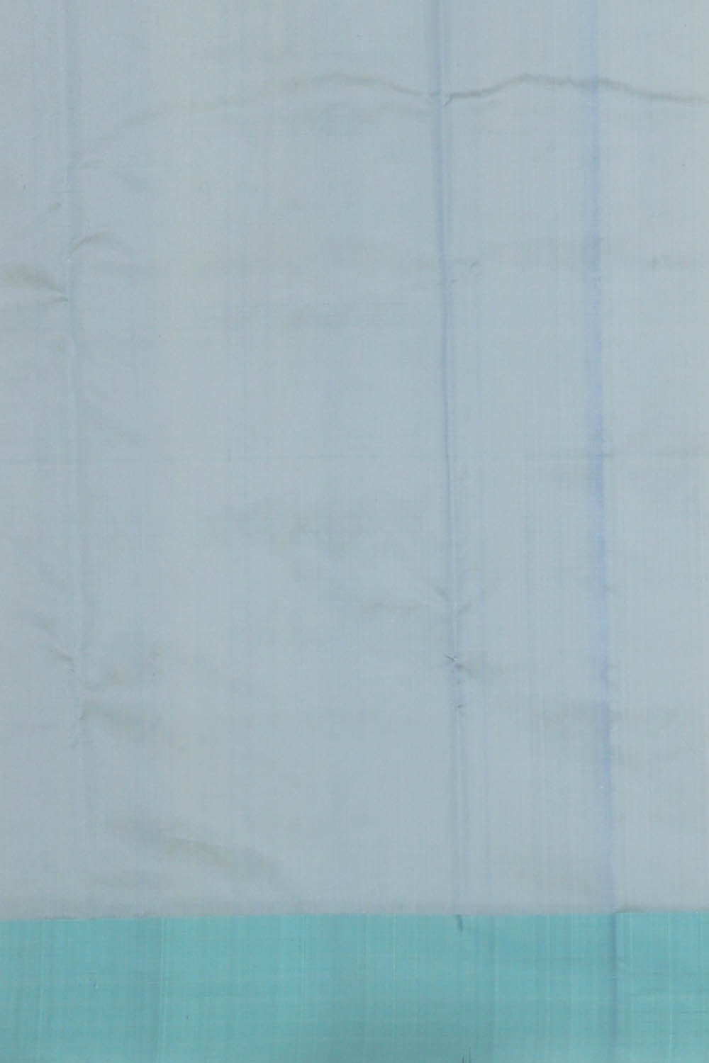 Image of Smoky-Blue Chanderi Silk Saree