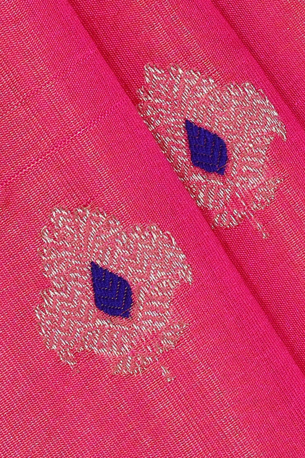 Image of Pink Chanderi Silk Saree
