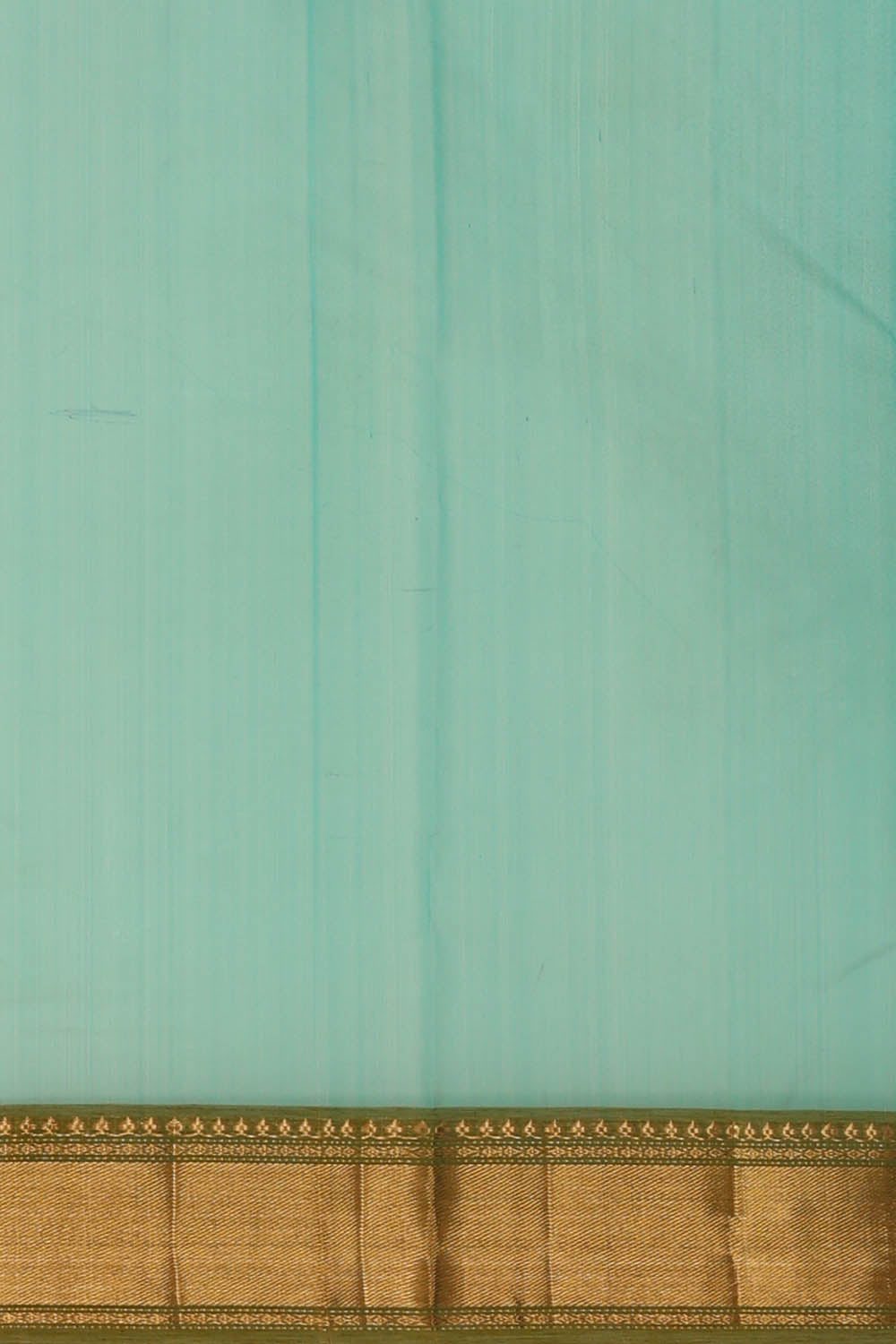 Image of Teal Blue Chanderi Silk Saree