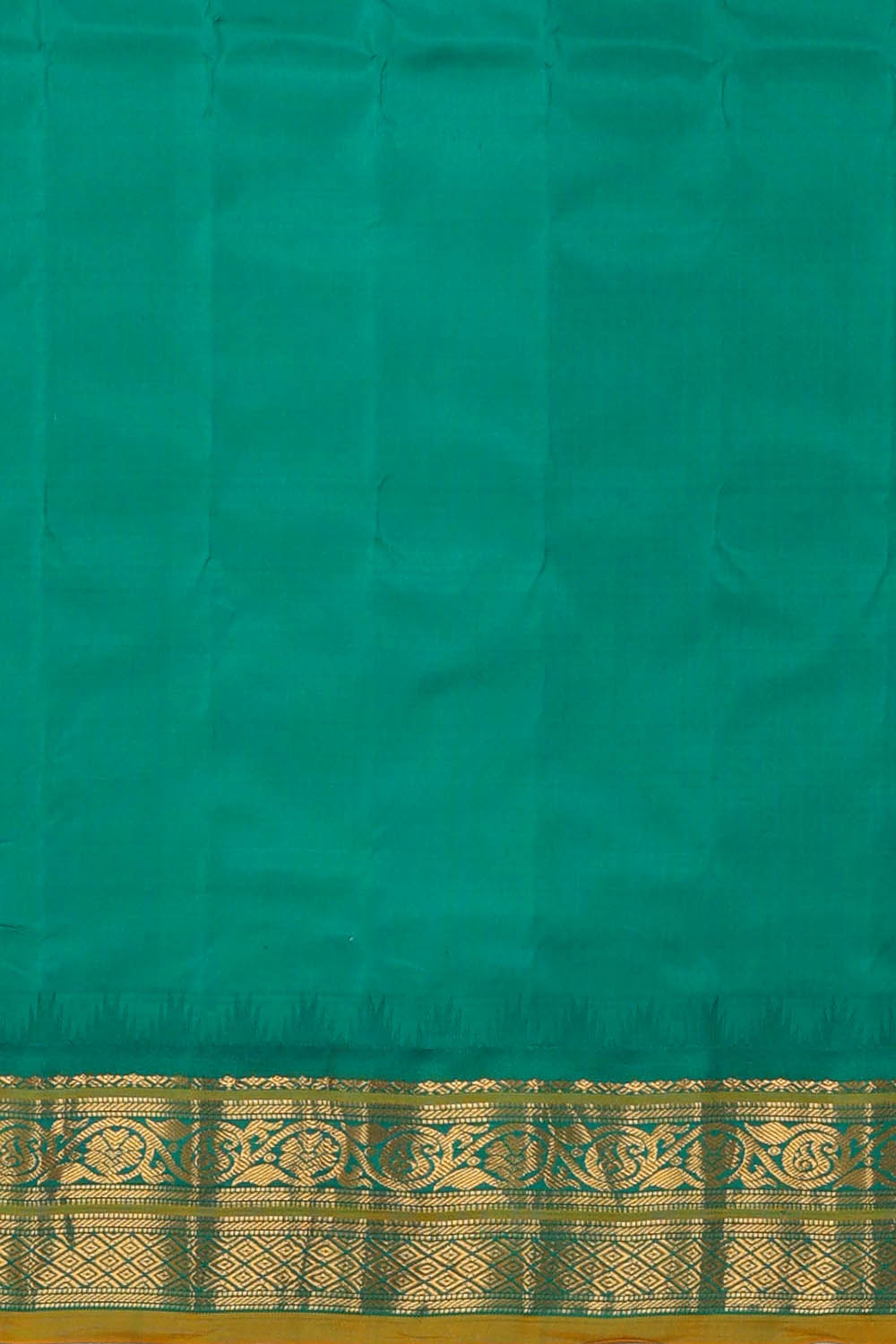 Image of Grey Gadwal Silk Saree