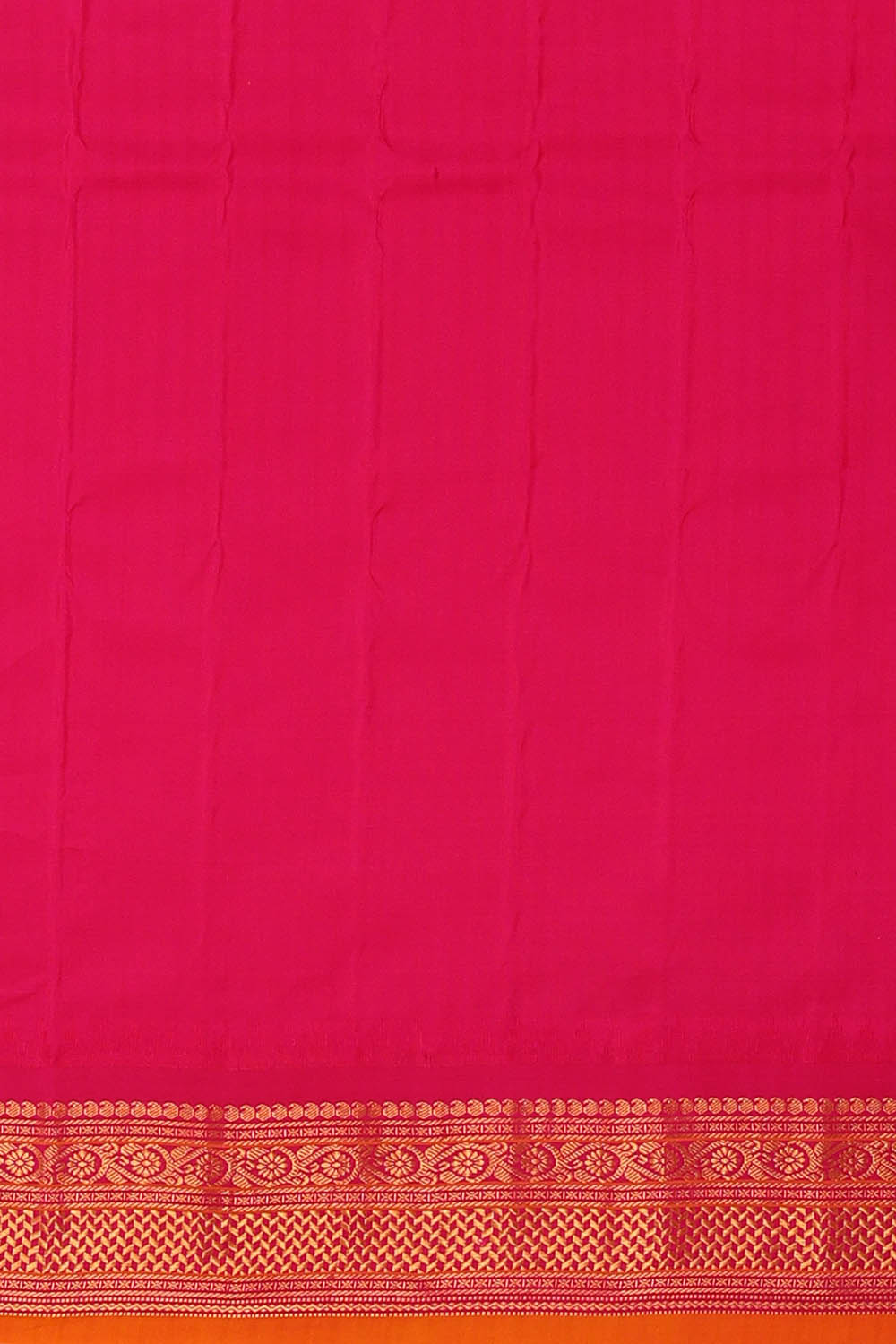 Image of Peach Gadwal Silk Saree