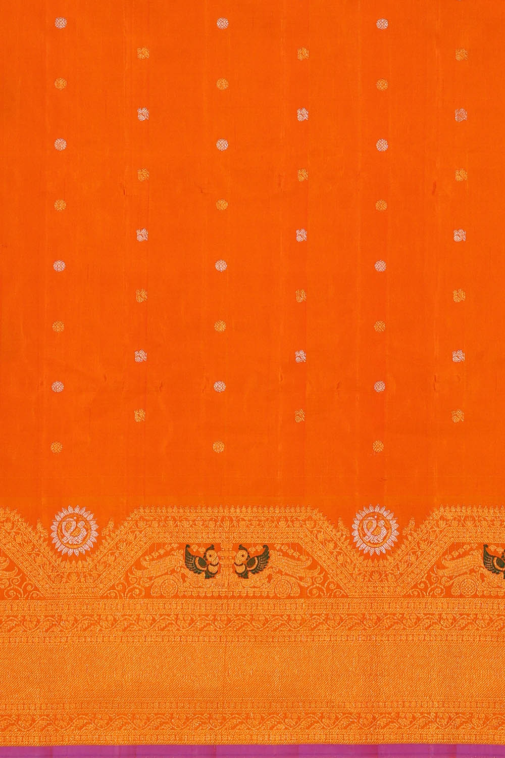Image of Beige Gadwal Silk Saree