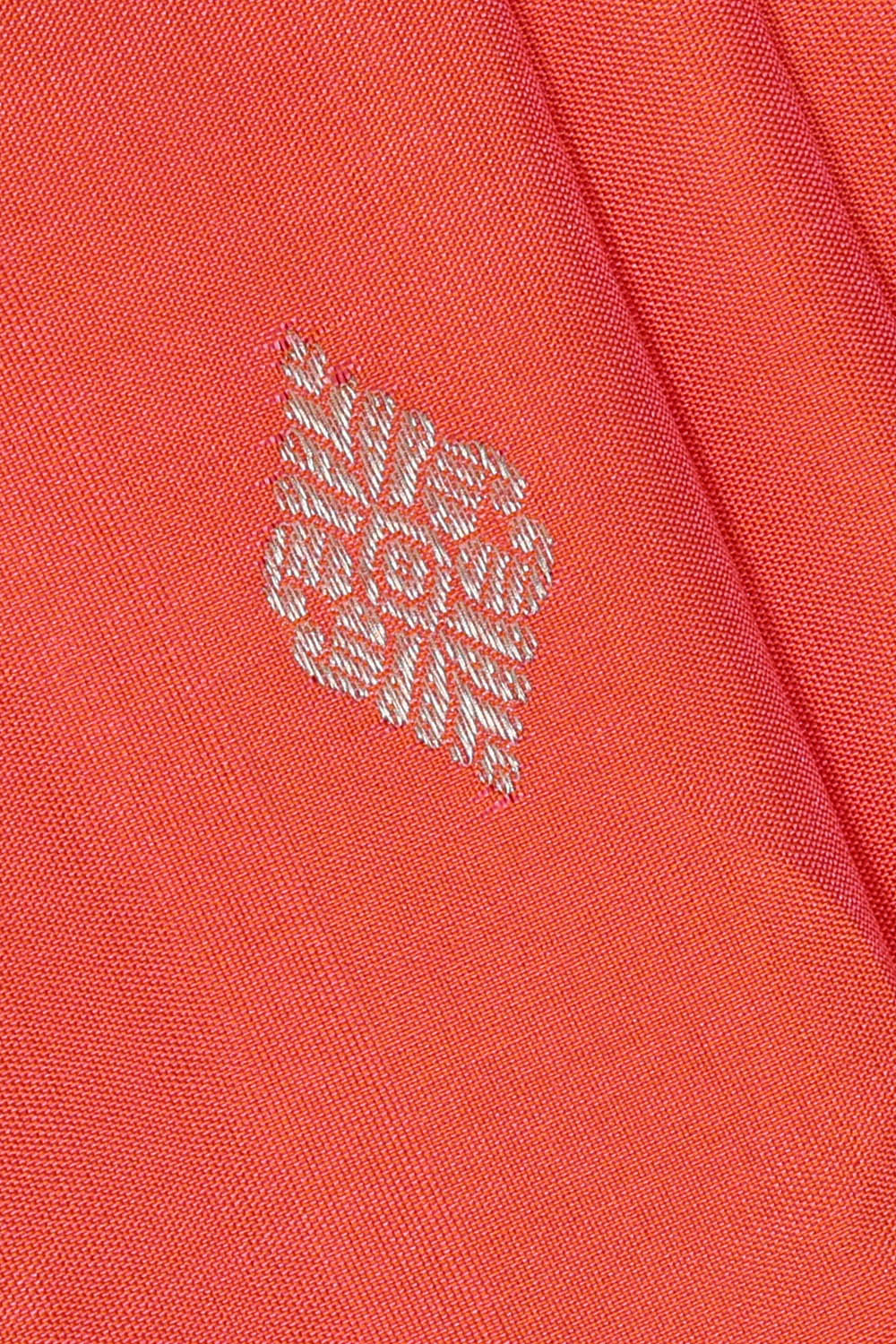 Image of Peach Gadwal Silk Saree