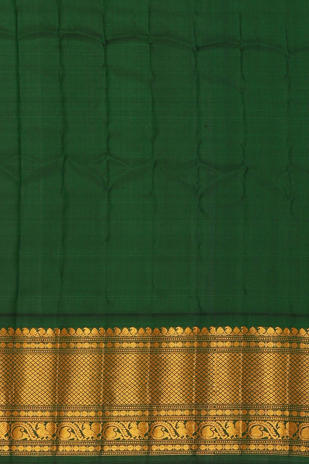 Image of Orange Gadwal Silk Saree
