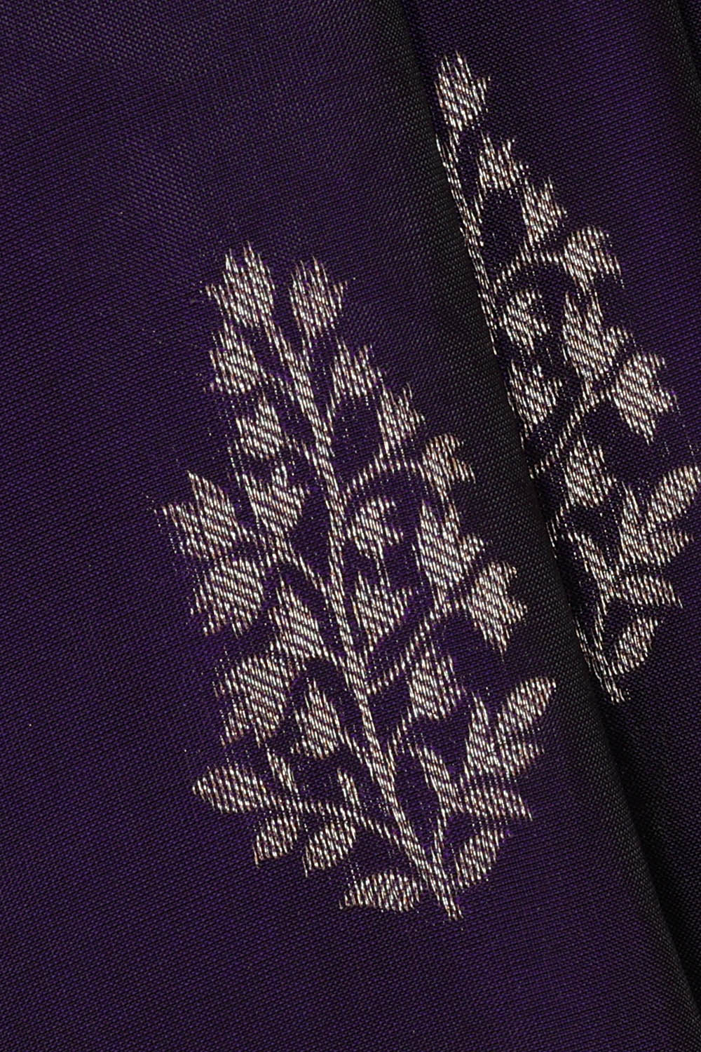 Image of Navy Blue South Silk Saree