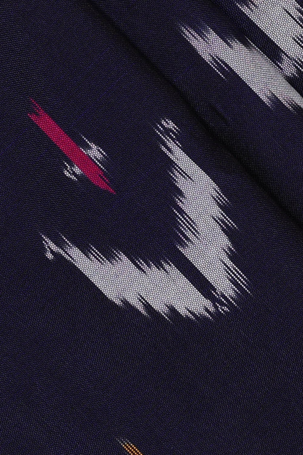 Image of Navy-Blue Pochampally Silk Saree