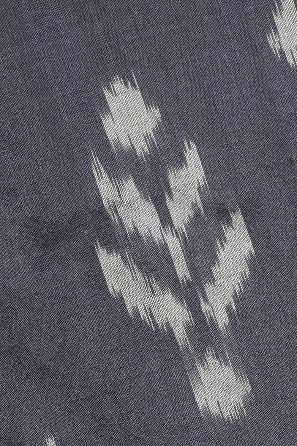 Image of Grey Pochampally Ikat Silk Saree