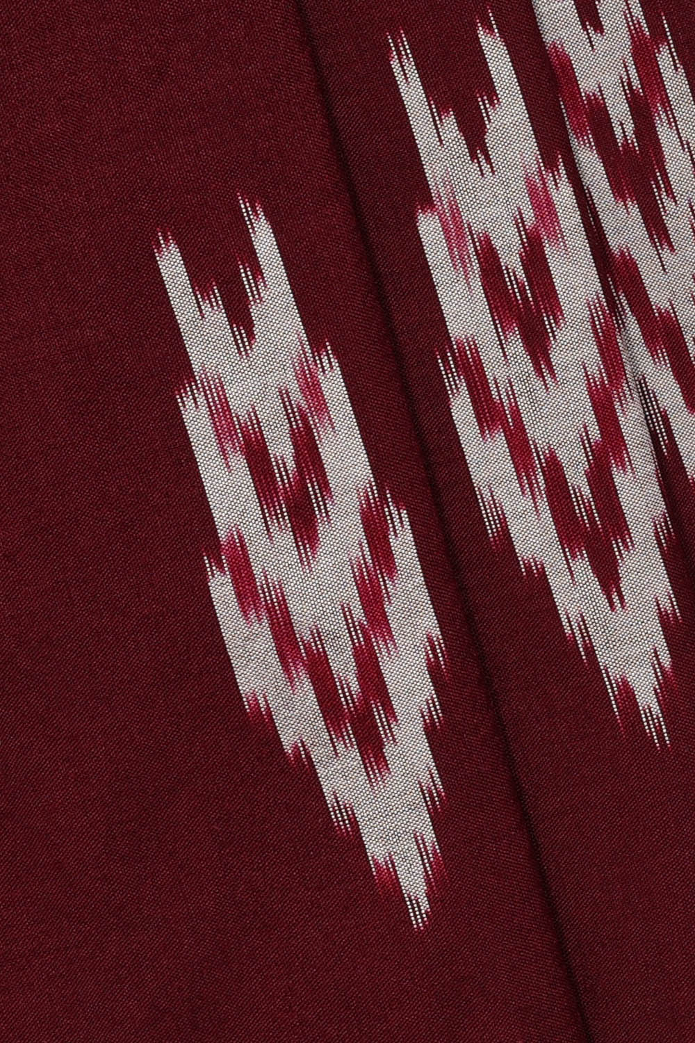 Image of Brown Pochampally Ikat Silk Saree