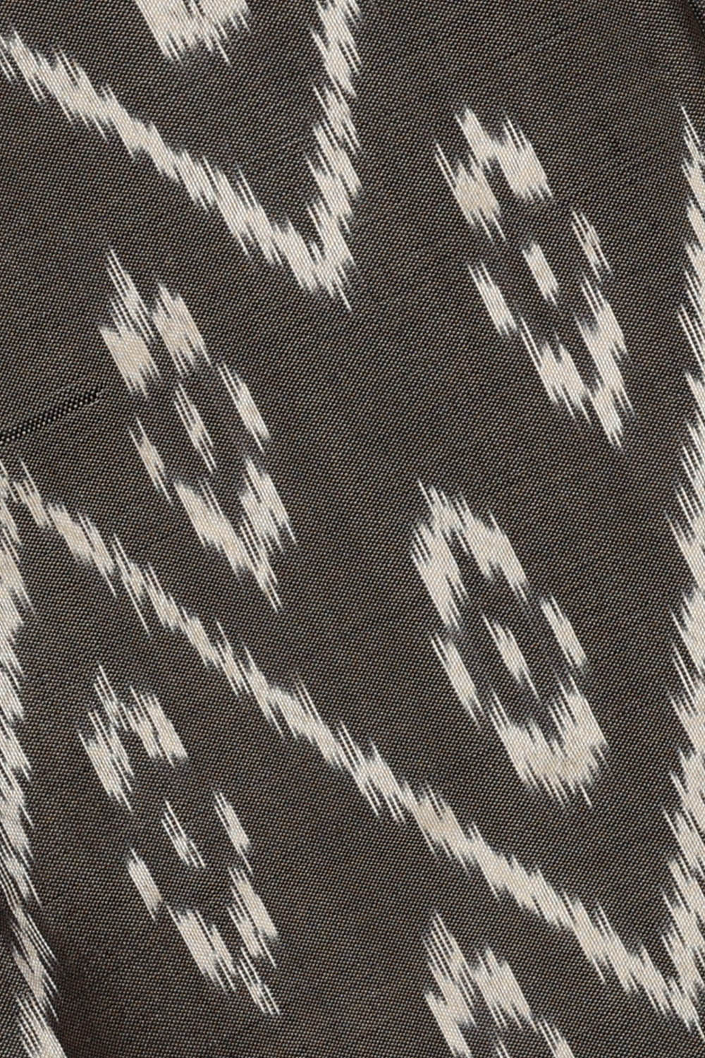 Image of Grey Pochampally Ikat Silk Saree