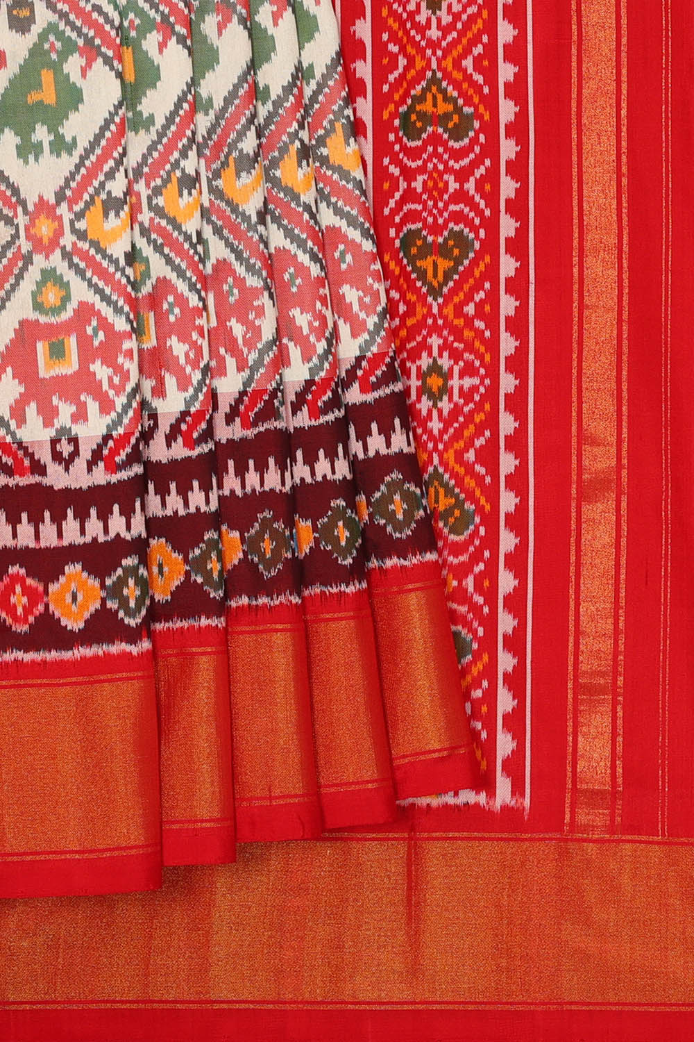 Image of Pochampally Ikat Silk Saree