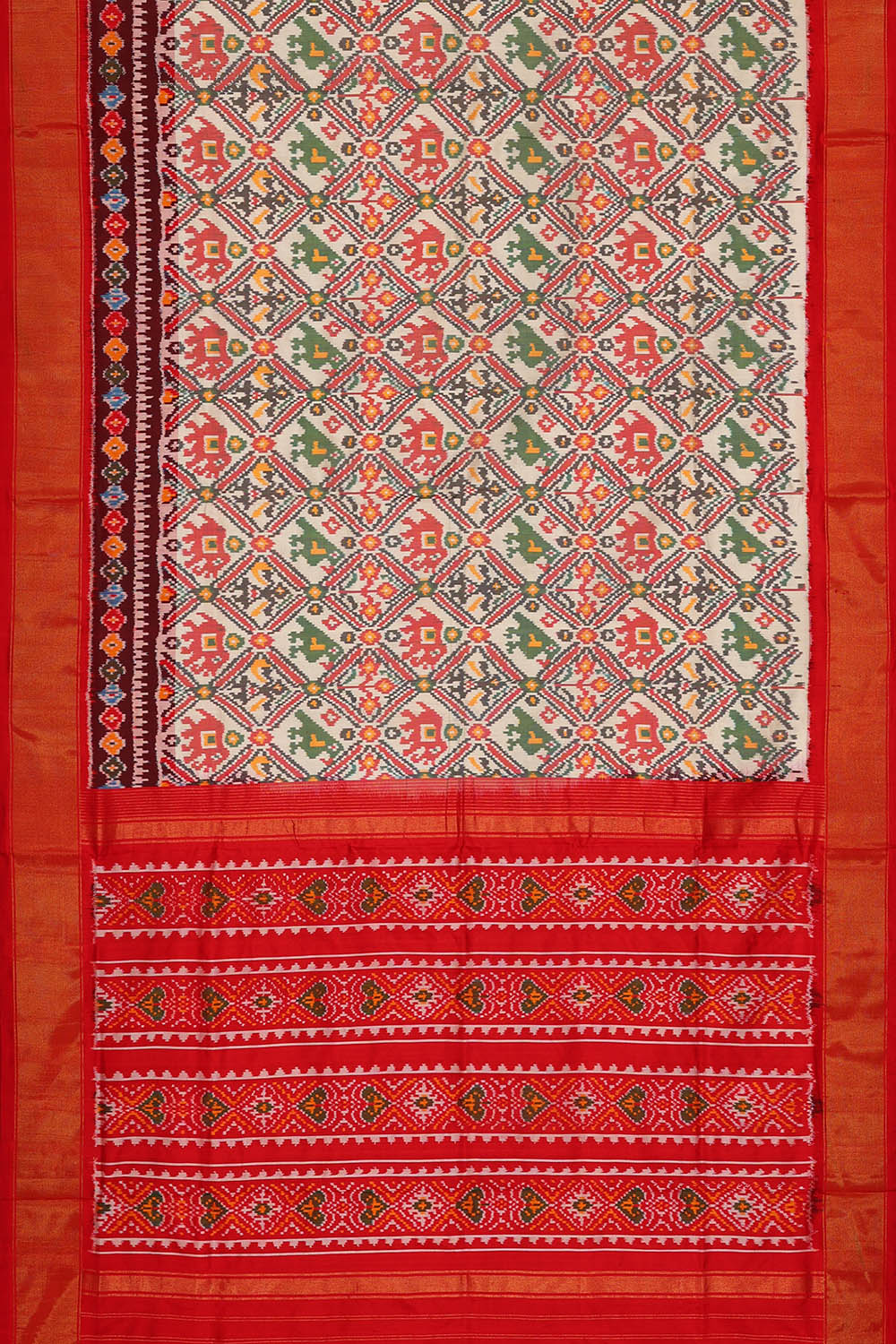 Image of Pochampally Ikat Silk Saree
