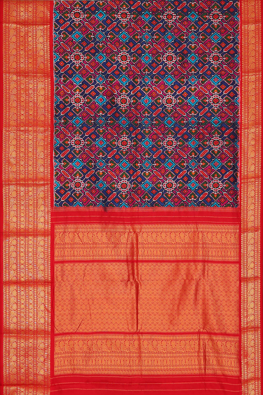 Image of Pochampally Ikat Silk Saree