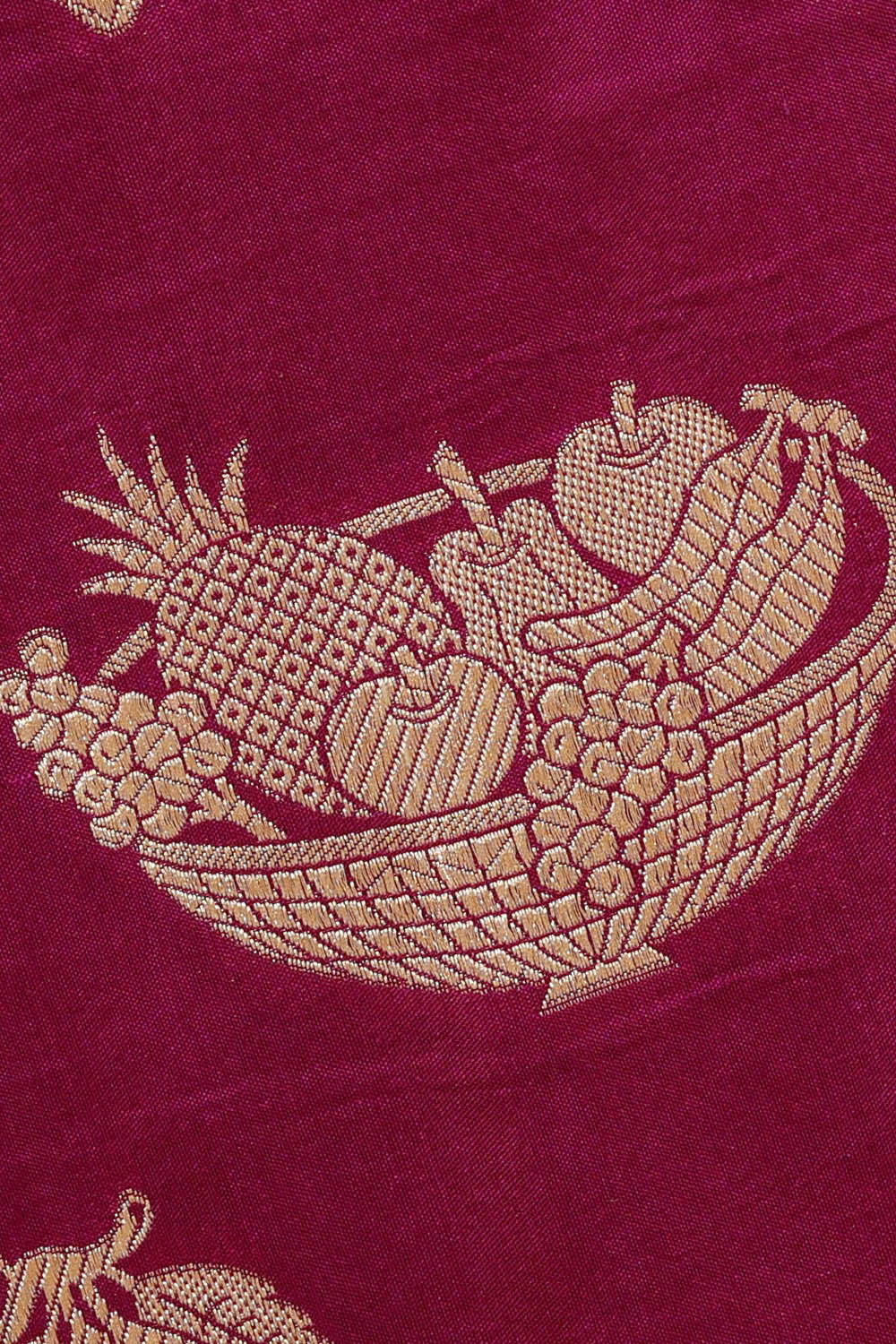 Image of Purple Banarasi Silk Saree