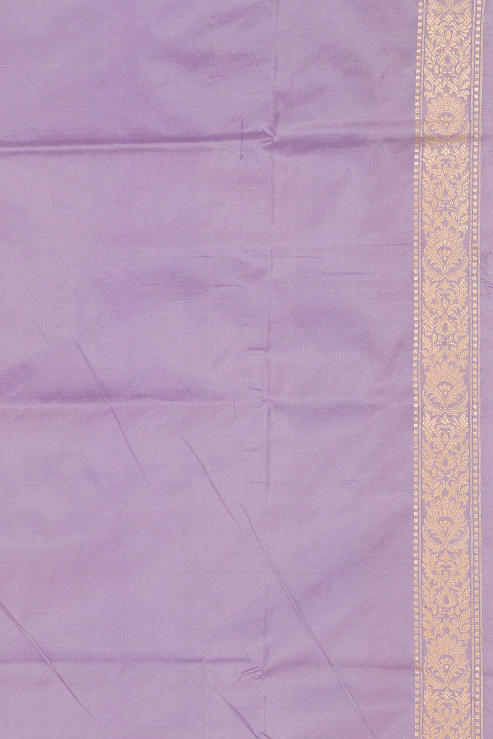 Image of Lavender-Purple Banarasi Silk Saree