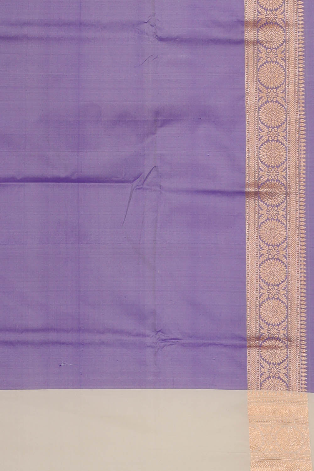 Image of Purple Banarasi Silk Saree
