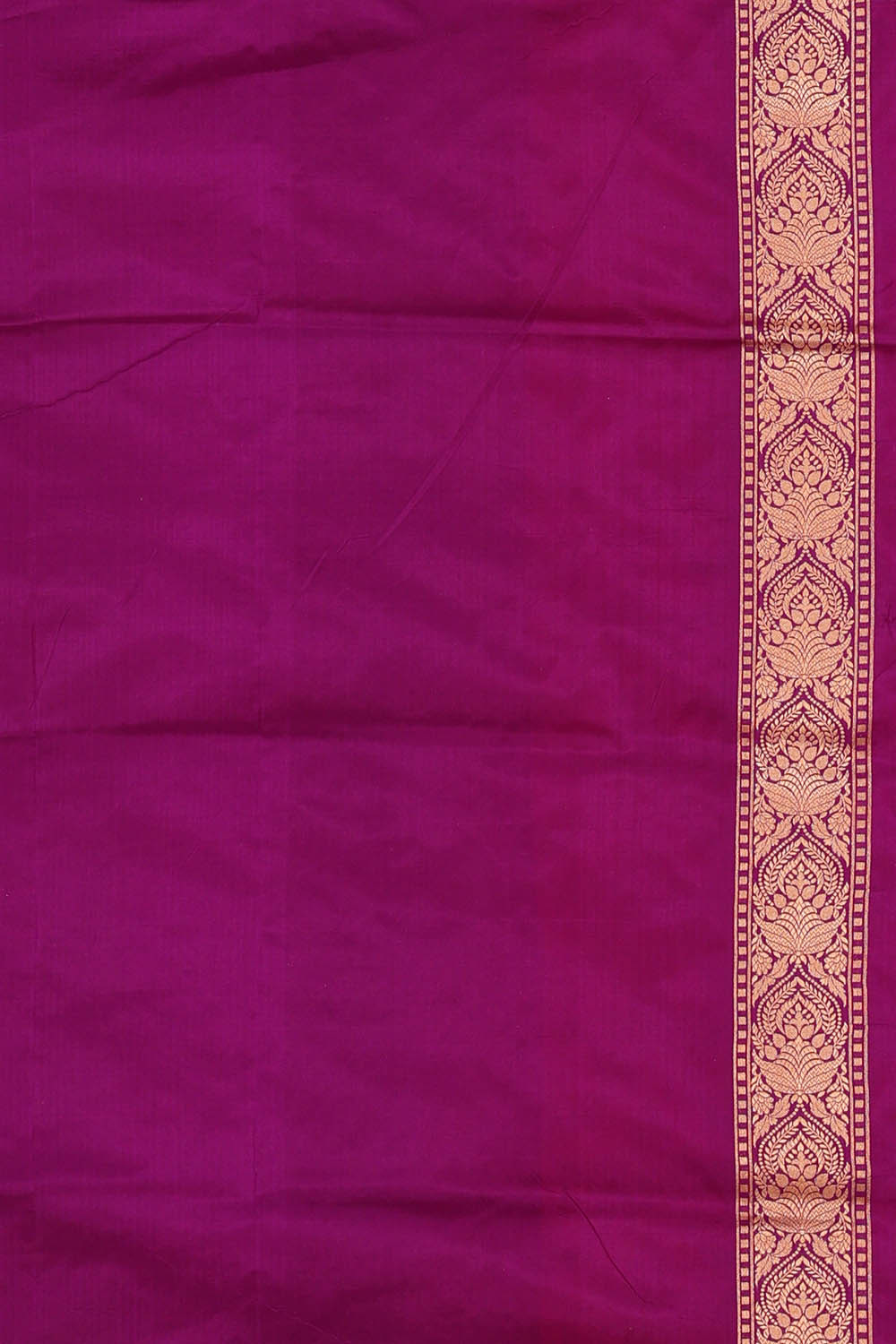 Image of Orange Banarasi Brocade Silk Saree