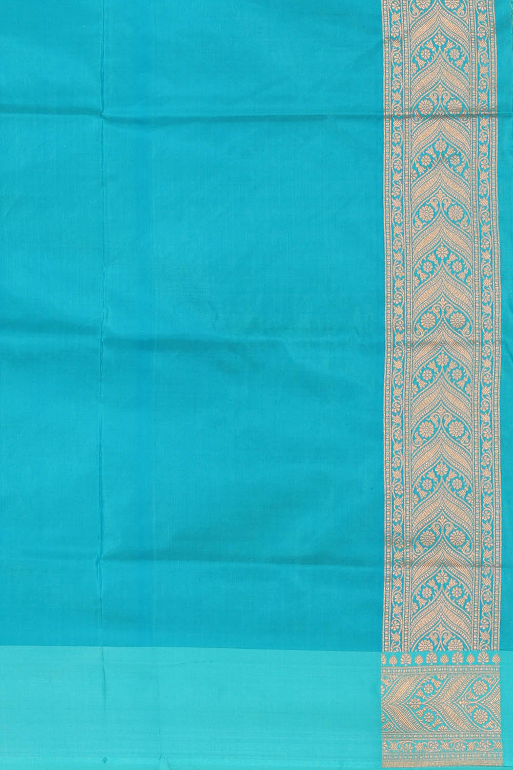 Image of Bottle-Green Banarasi Silk Saree