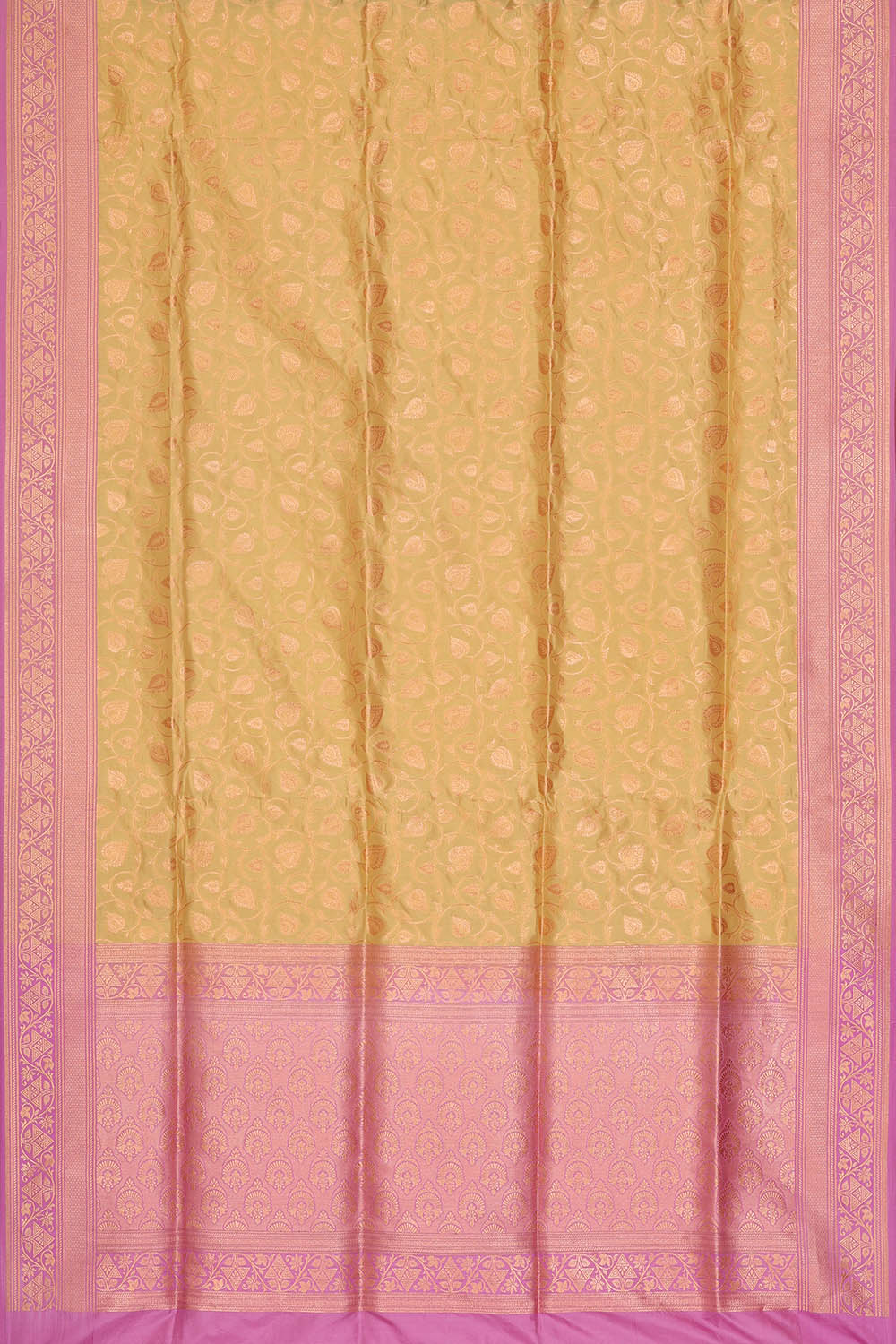 Image of Green Banarasi Silk Saree