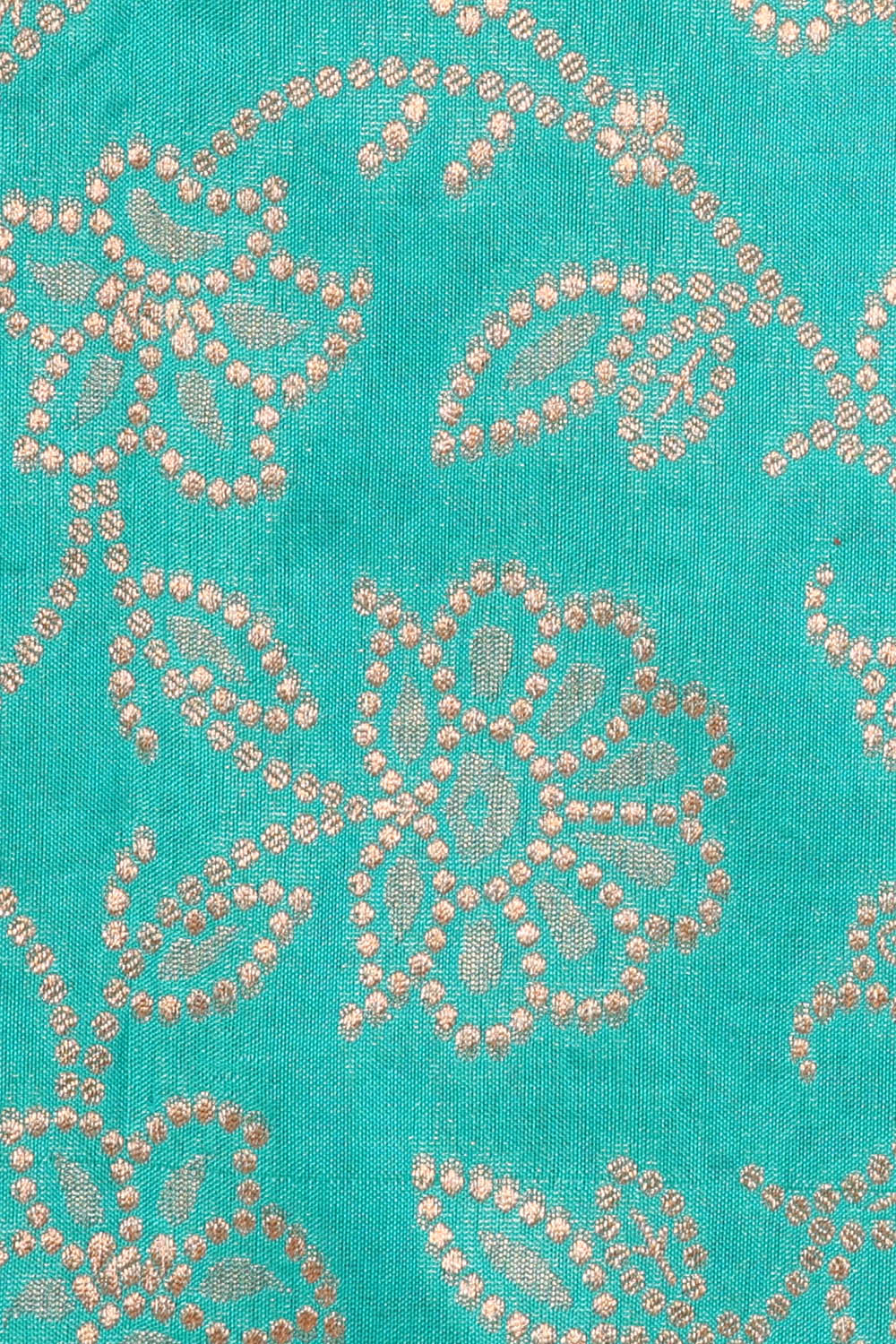Image of Blue Banarasi Silk Saree