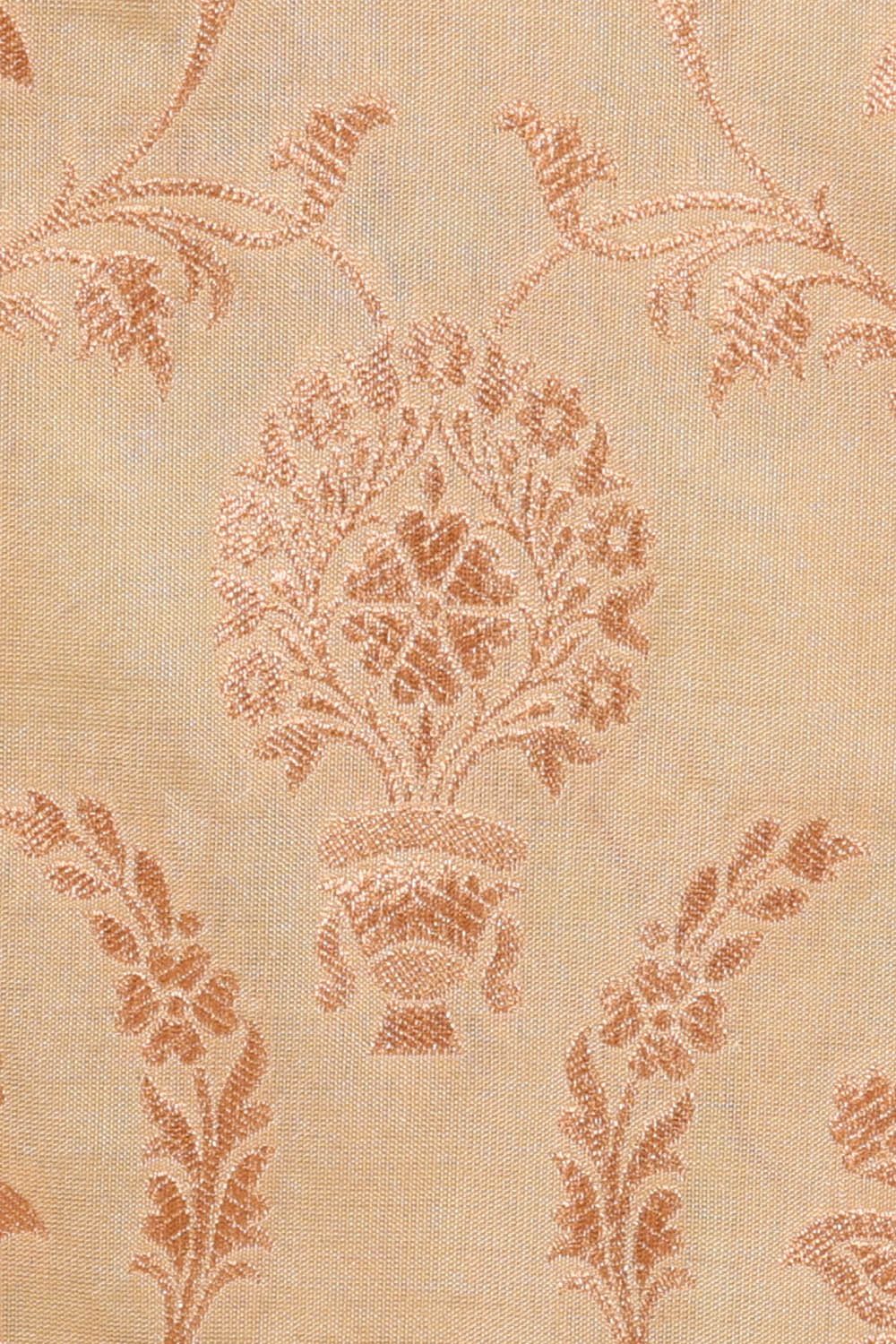 Image of Cream Banarasi Silk Saree
