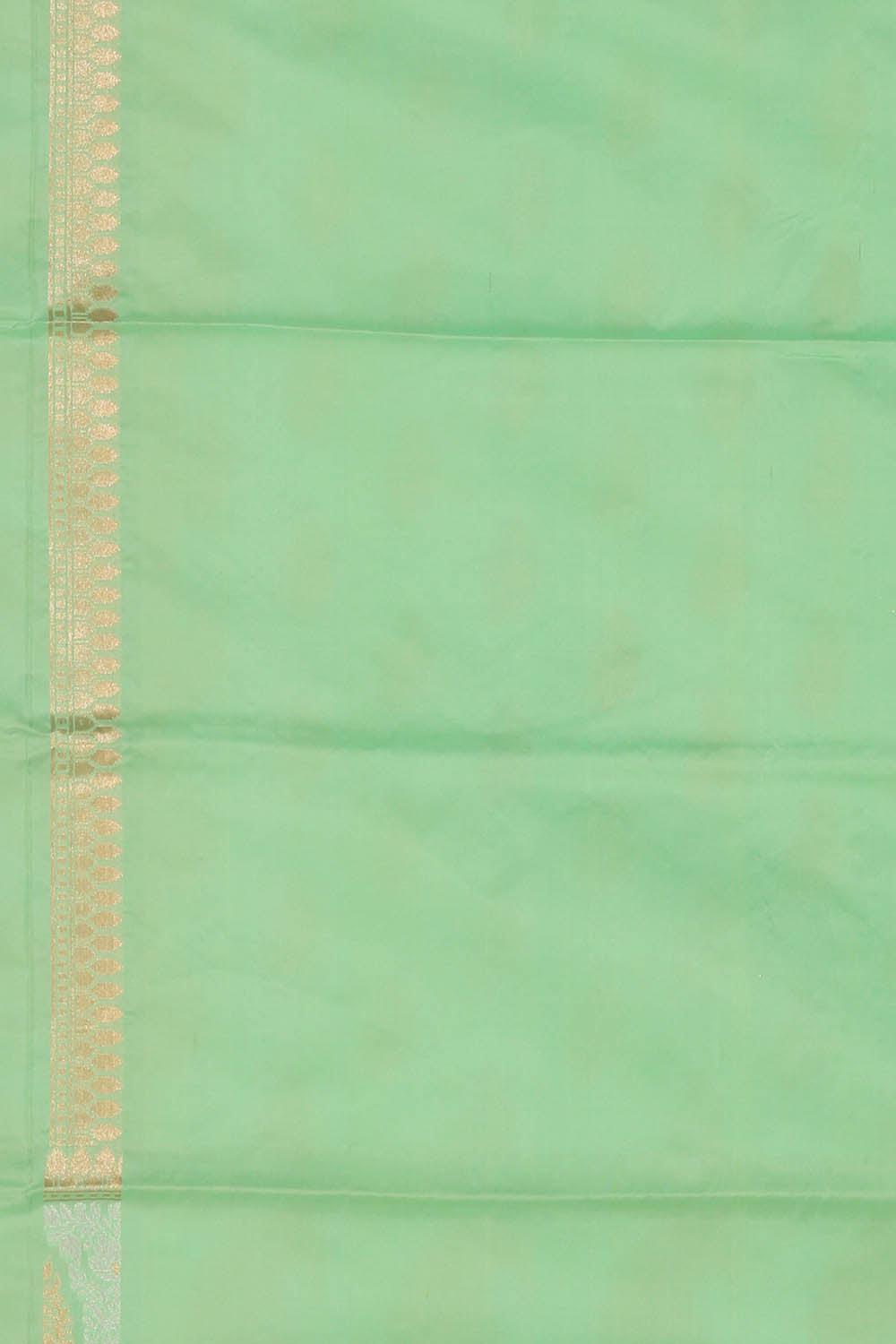 Image of Sea-Green Banarasi Silk Saree