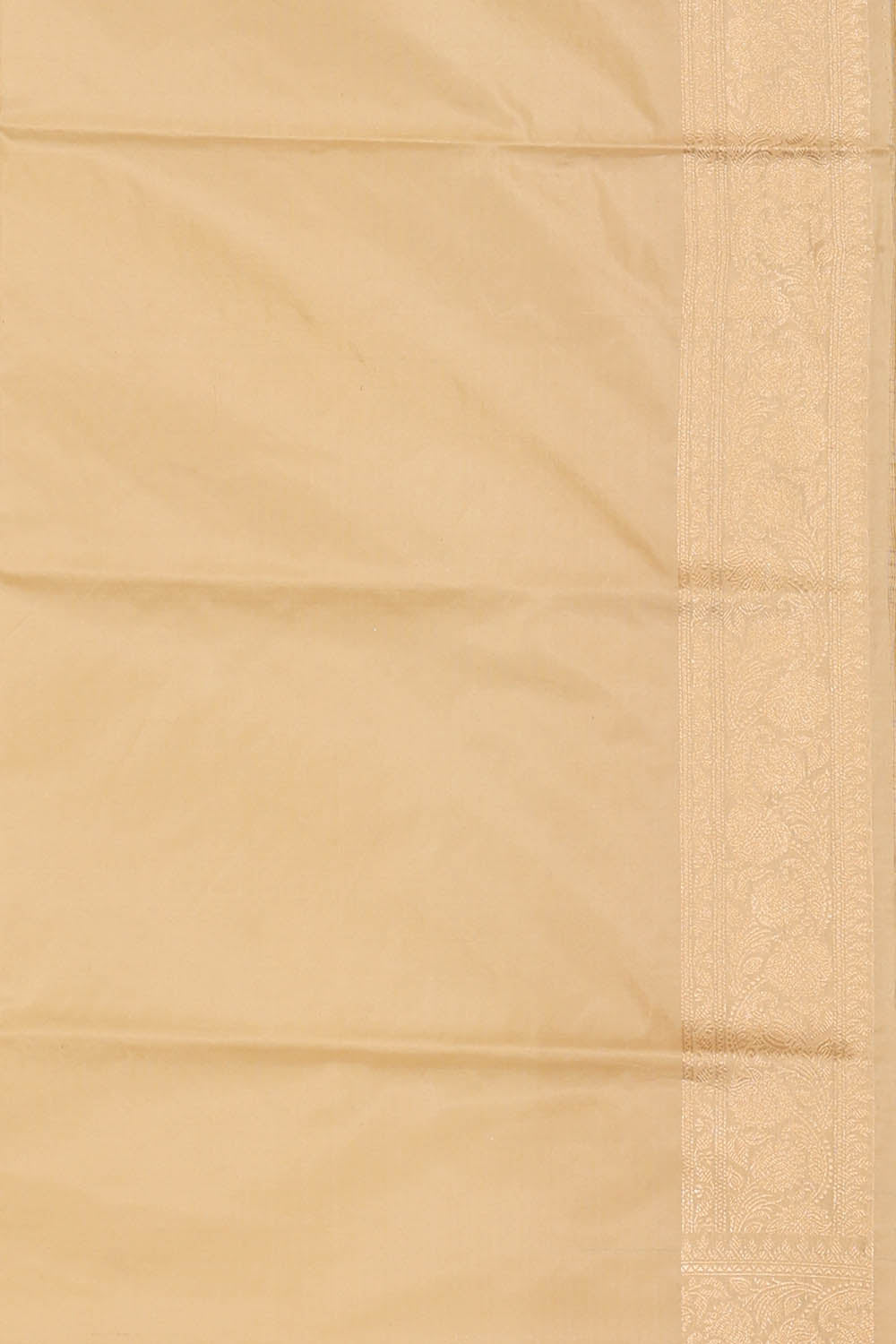 Image of Beige Banarasi Silk Saree