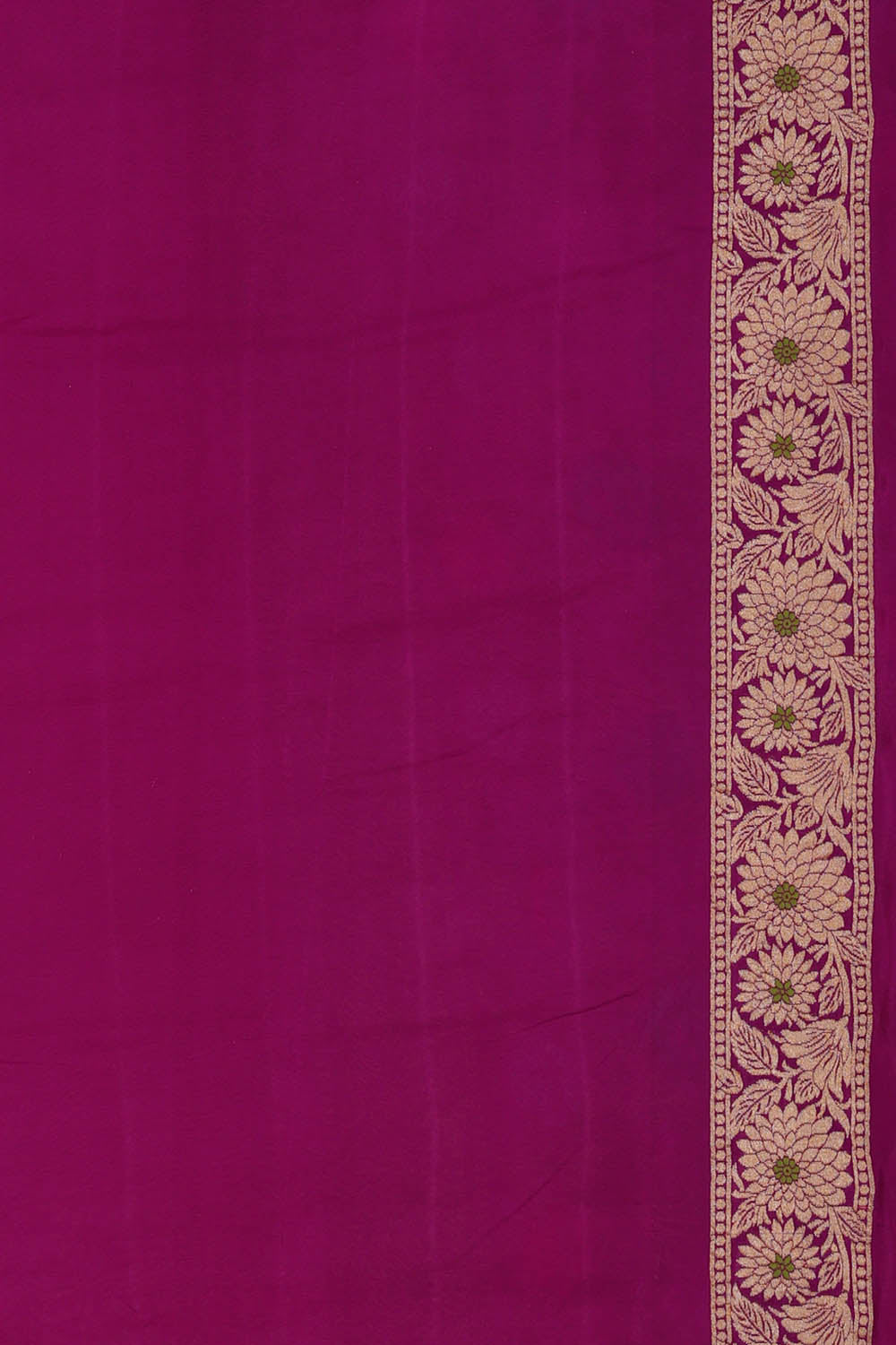 Image of Purple Banarasi Silk Saree