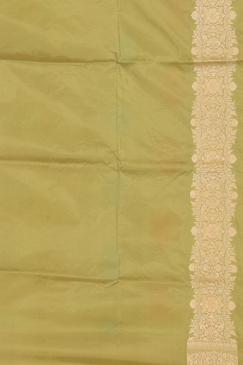 Image of Mehendi Green Banarasi Silk Saree