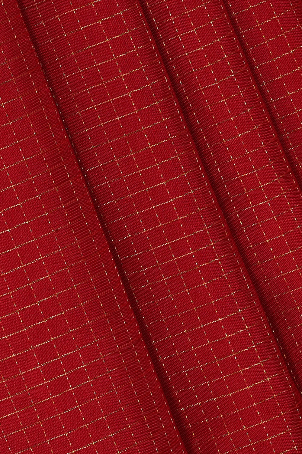 Image of Red Arani Silk Kattam Saree