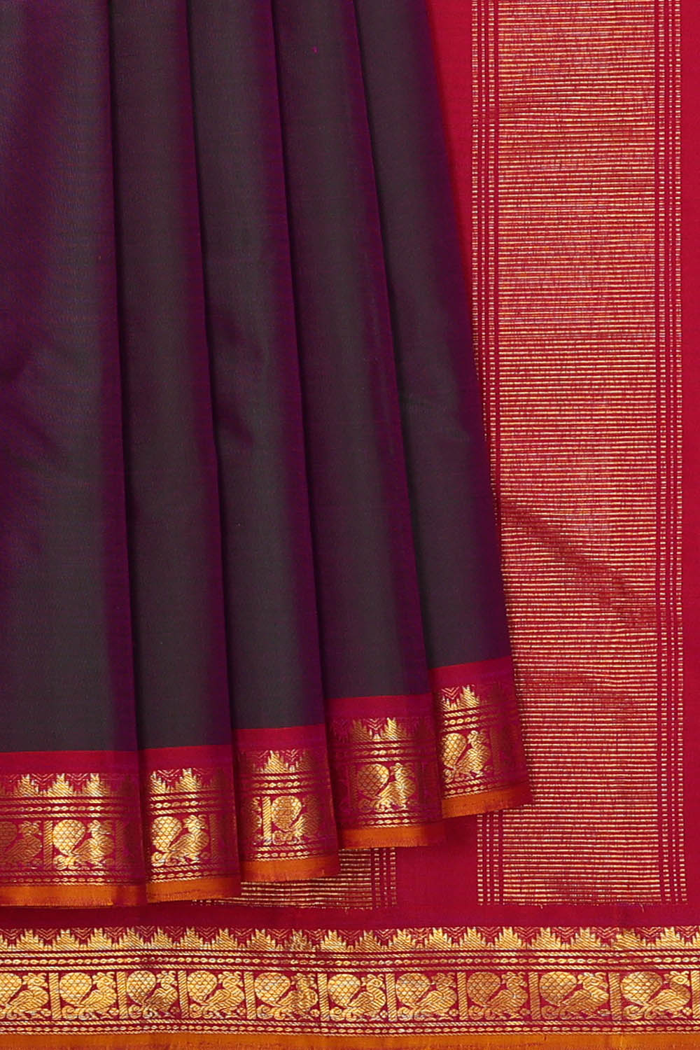 Image of Purple Arani Silk Saree