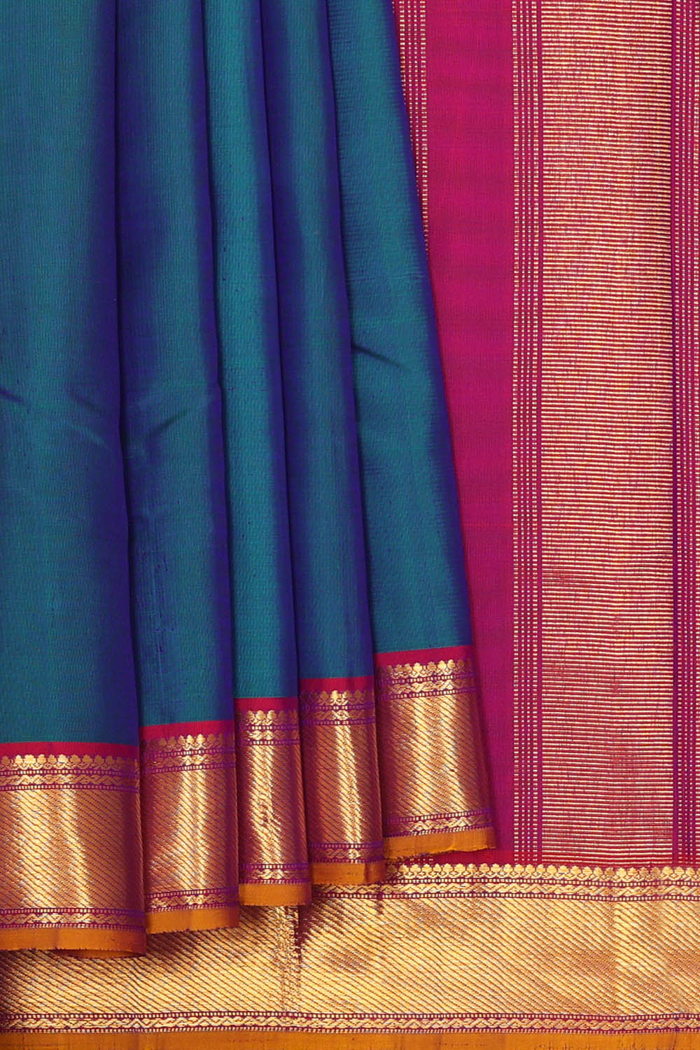 Image of Blue Arani Silk Saree