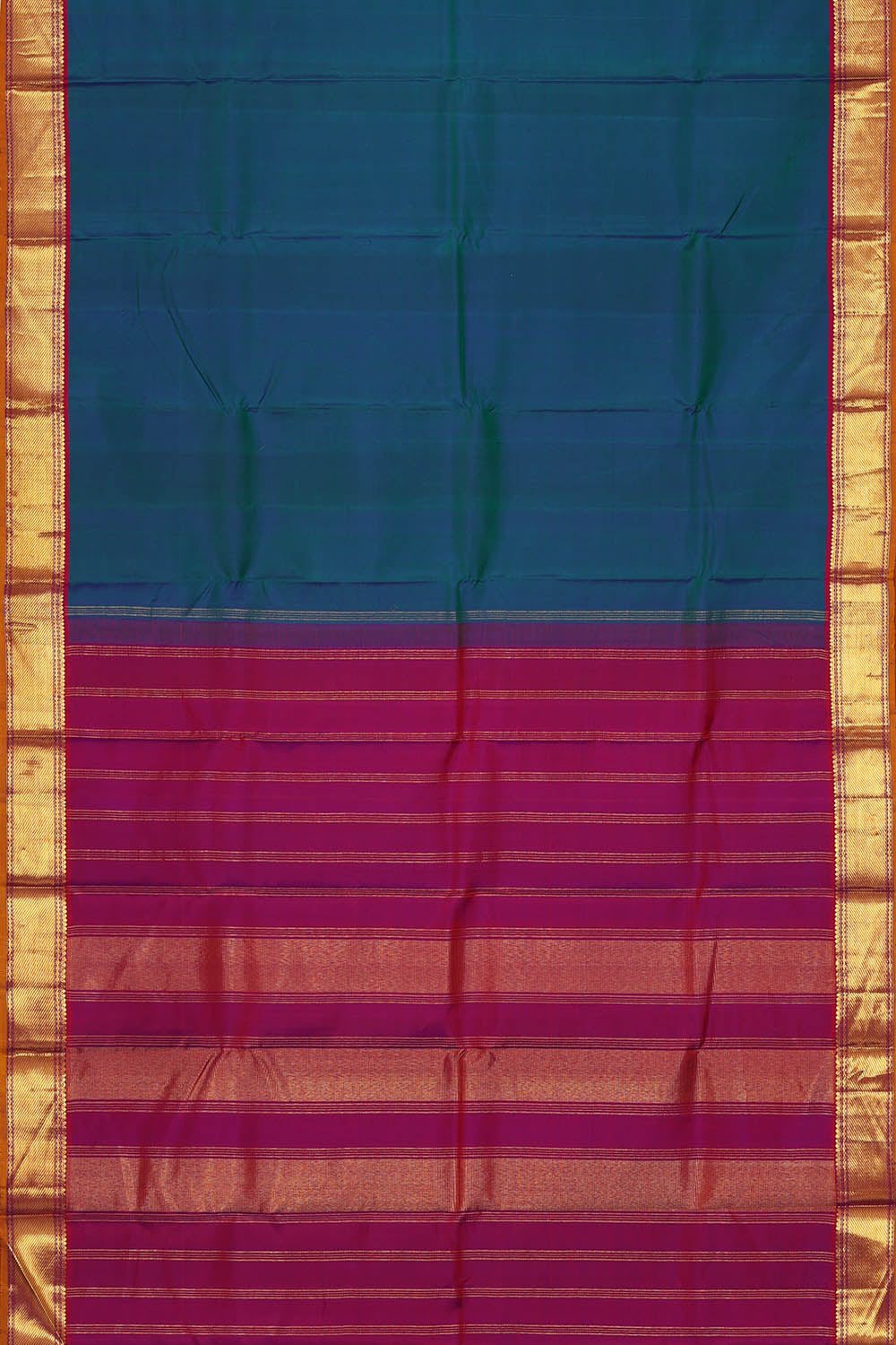 Image of Blue Arani Silk Saree
