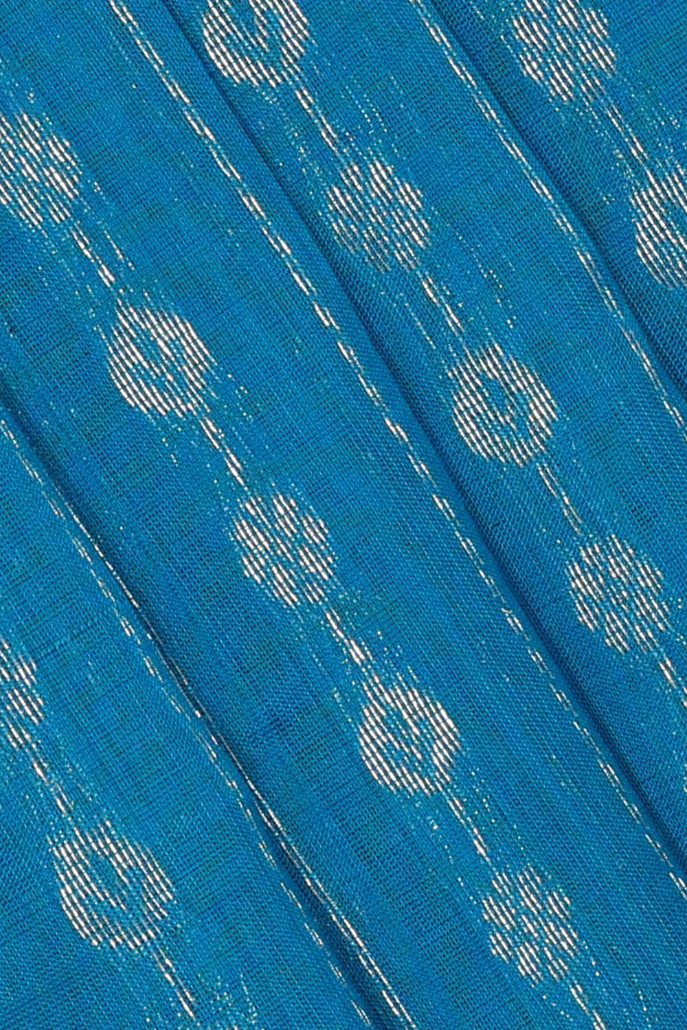 Image of Anand Blue kuppadam Cotton Silk Saree