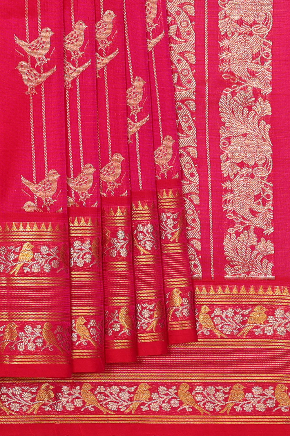 Image of Pink Venkatgiri Silk Saree