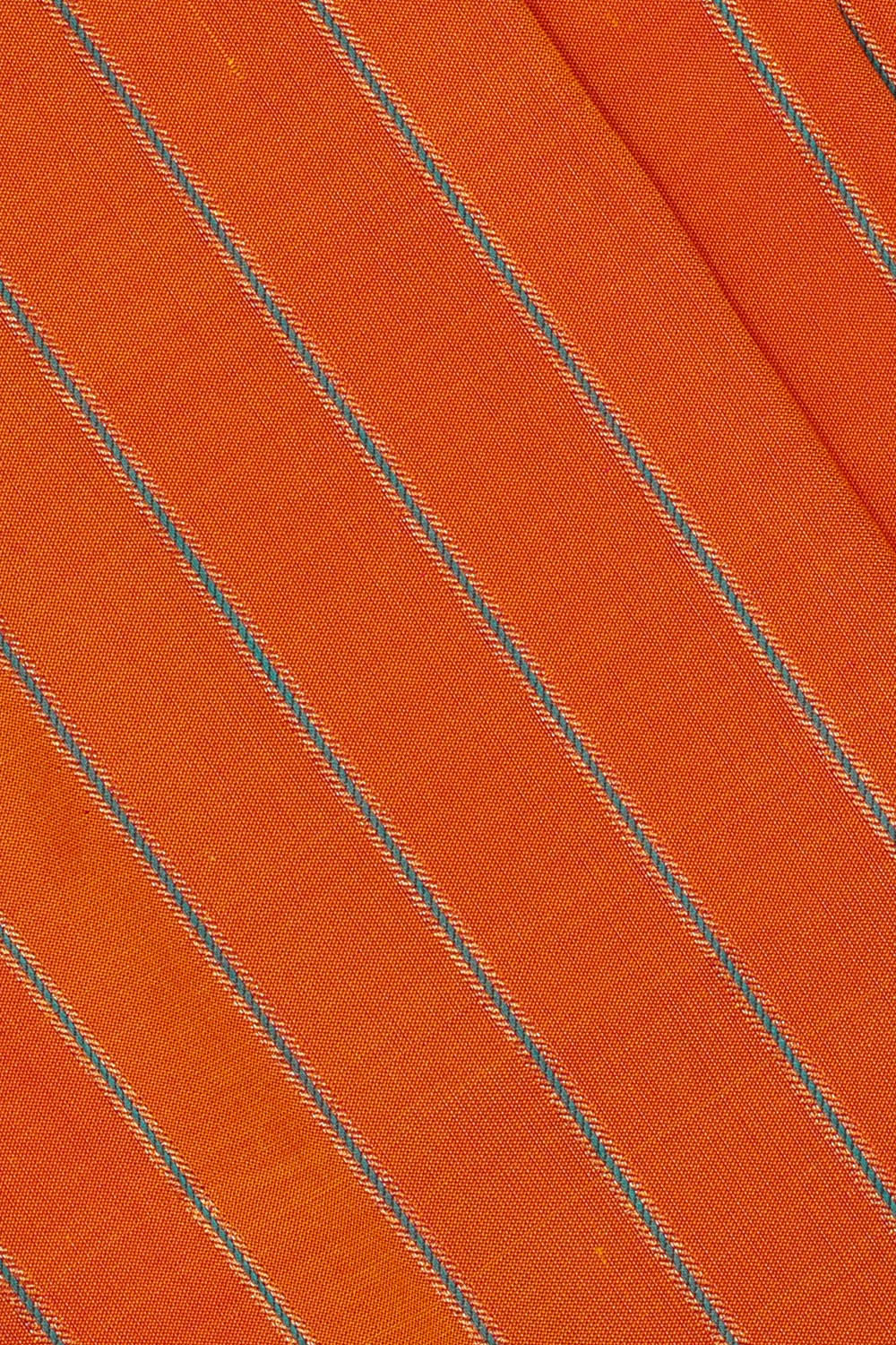 Image of Orange Gadwal Silk Saree