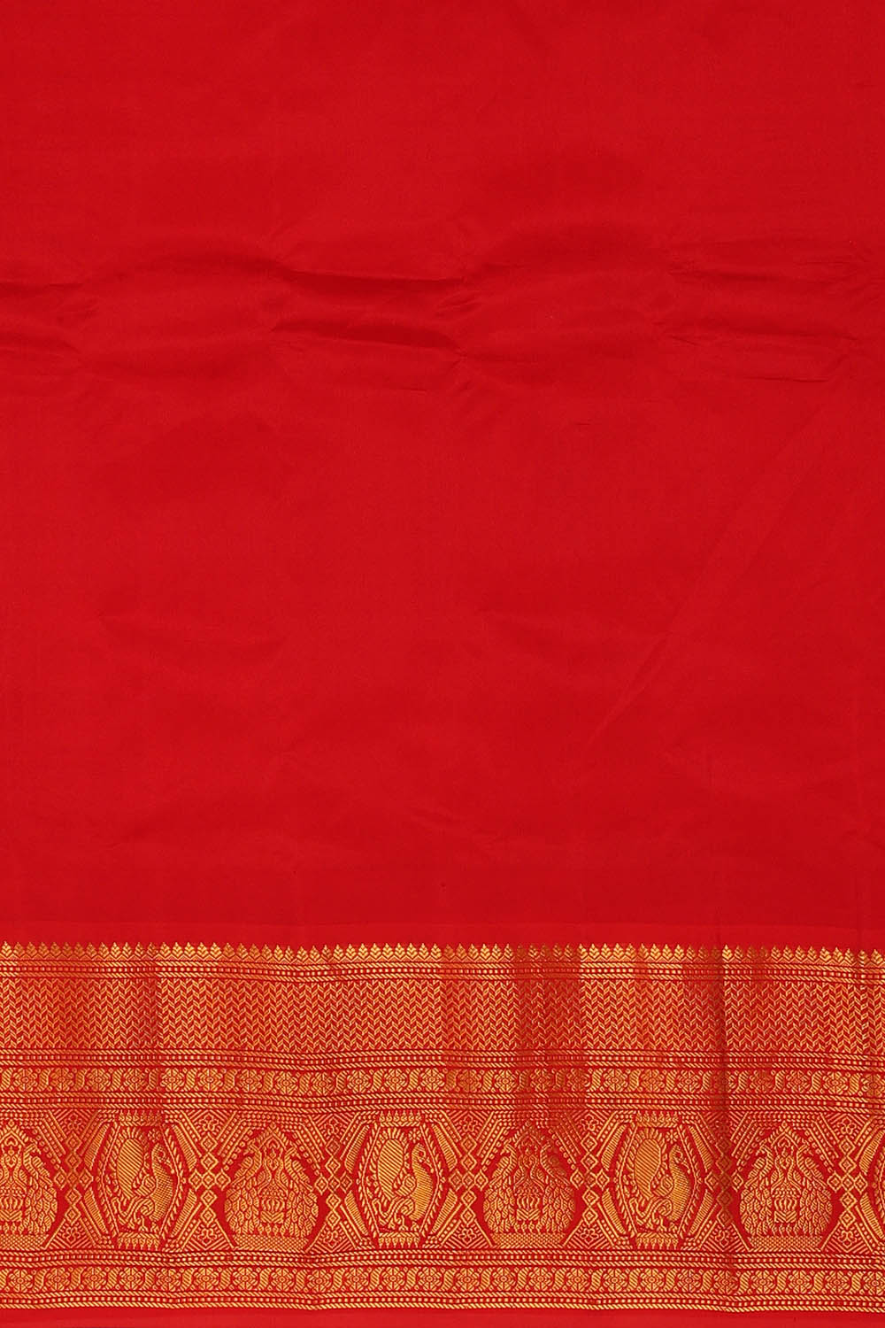 Image of Sea Blue Gadwal Silk Saree