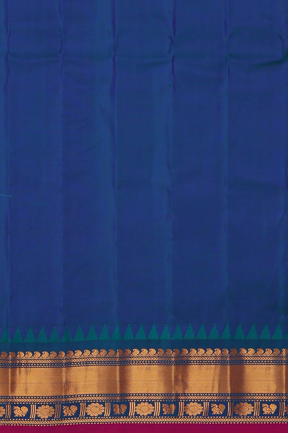 Image of Red Gadwal Silk Saree