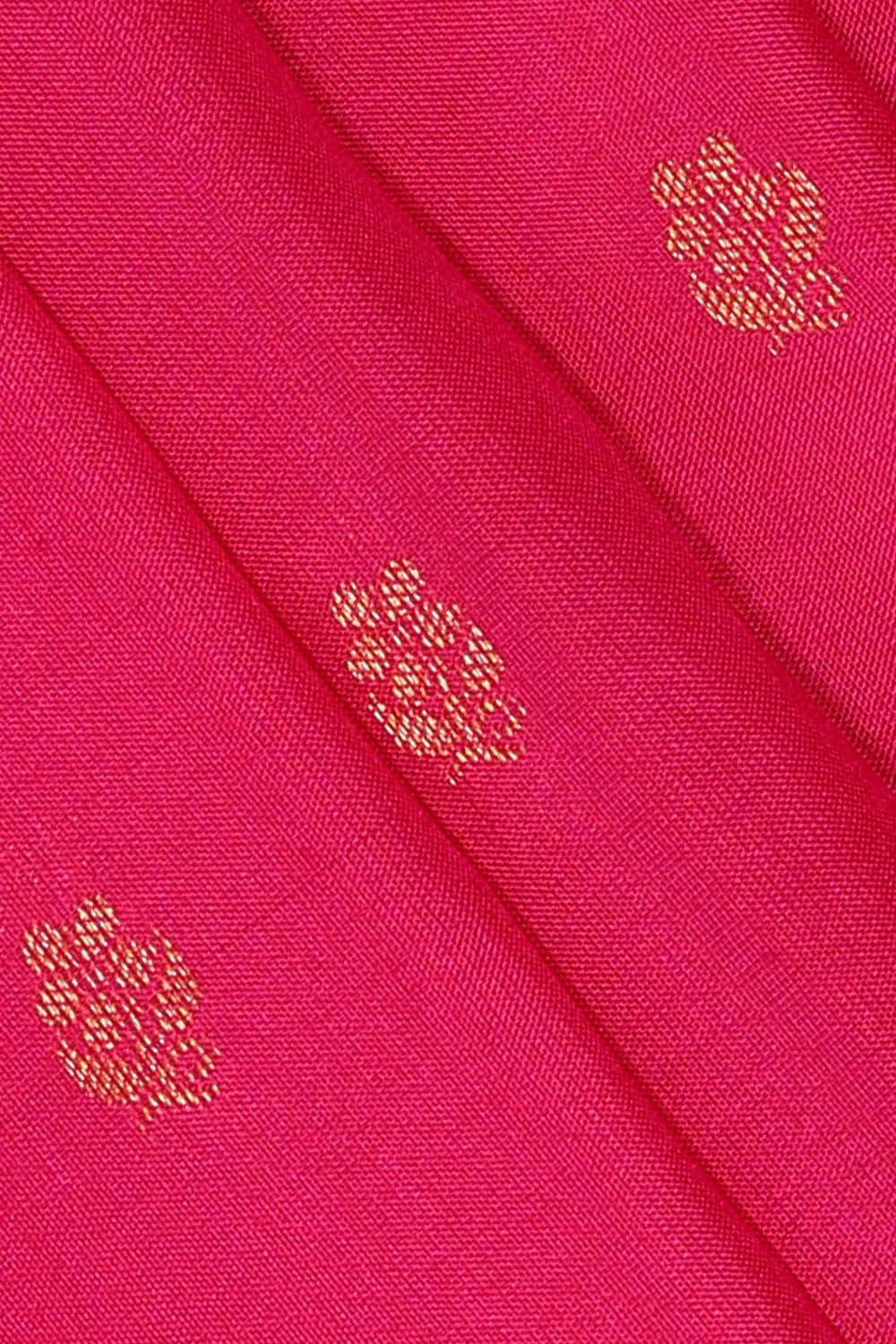 Image of Fuchsia-Pink Gadwal Silk Saree
