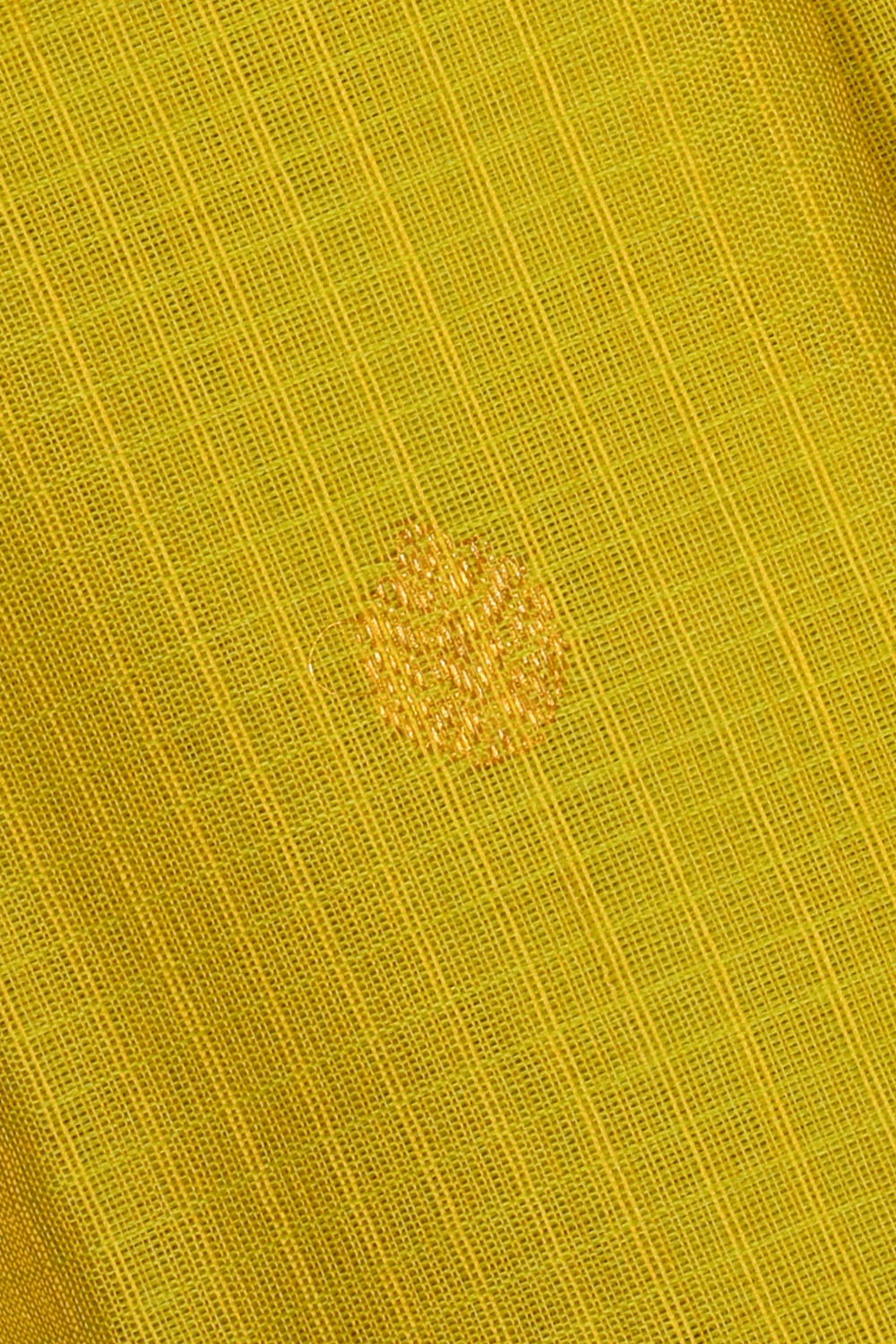 Image of Yellow Gadwal Silk Saree