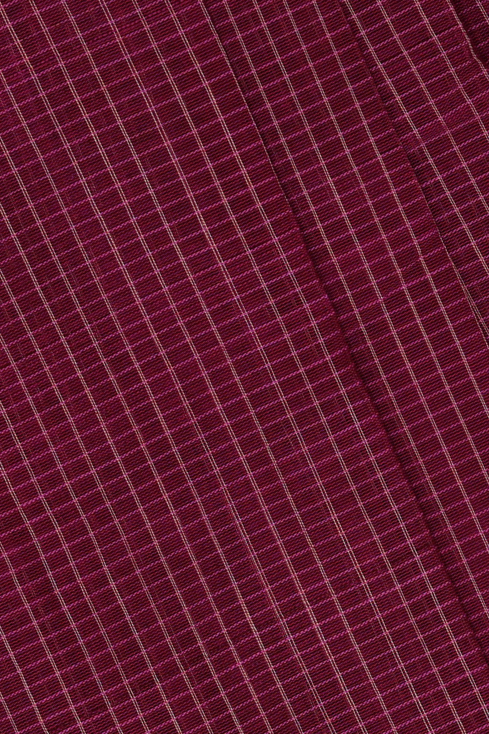 Image of Violet Cotton Gadwal Saree