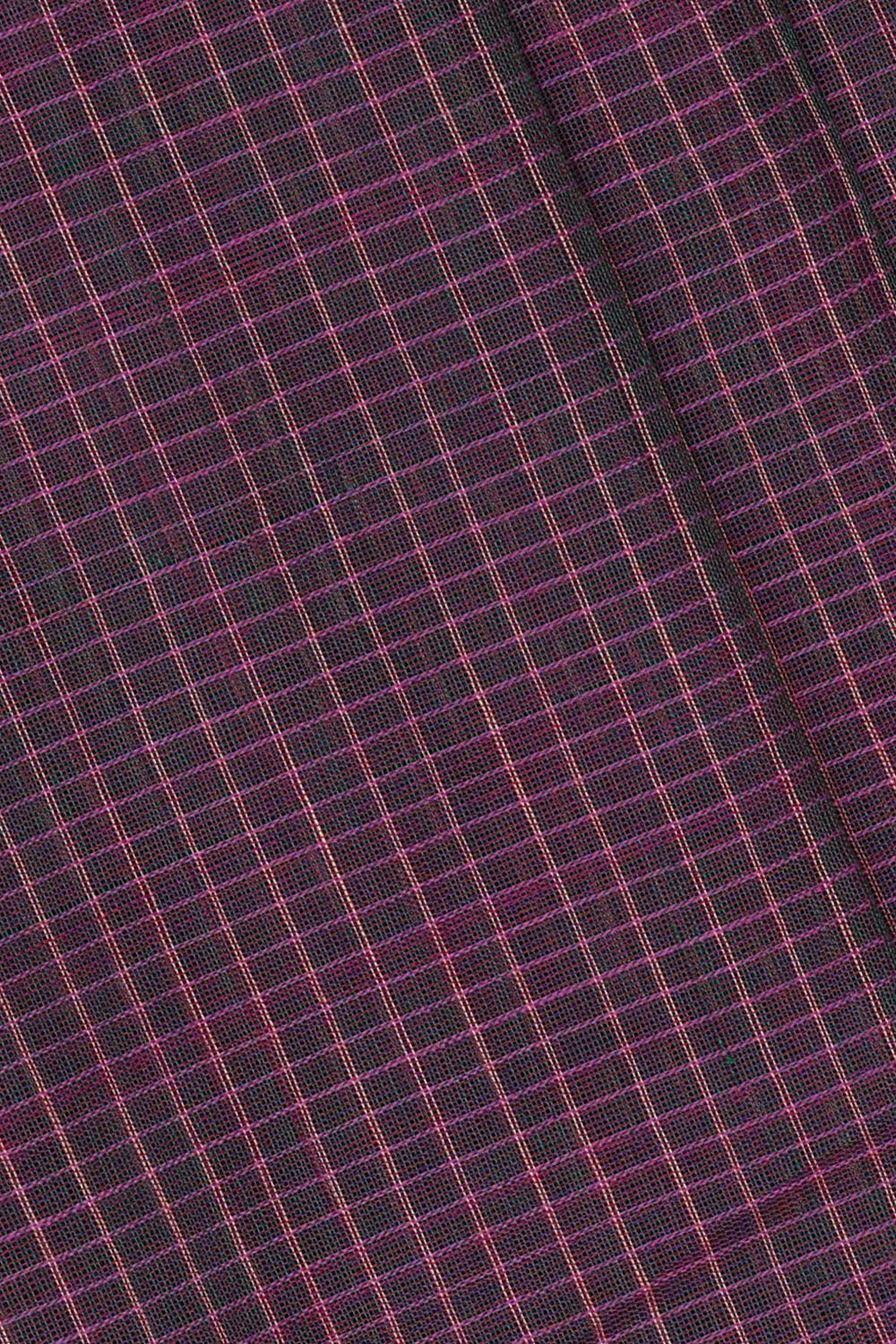 Image of Purple Cotton Gadwal Saree