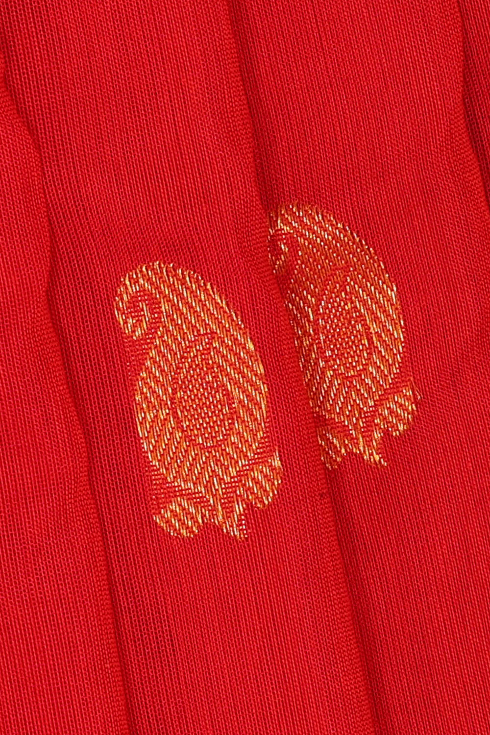 Image of Red Silk Cotton Saree