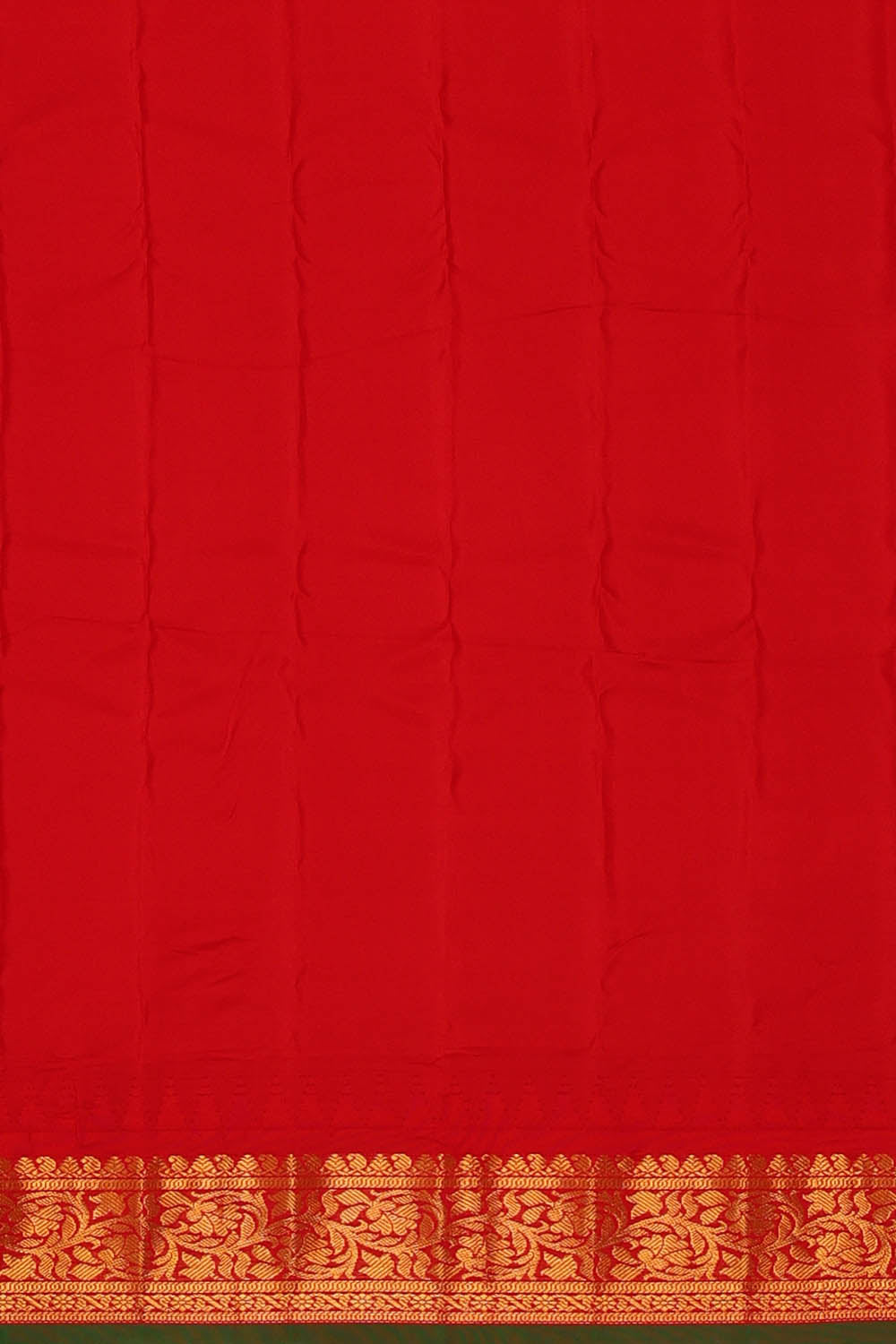 Image of Onion-Pink Gadwal Silk Saree