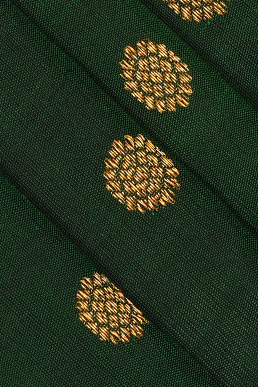 Image of Bottle-Green Gadwal Silk Saree