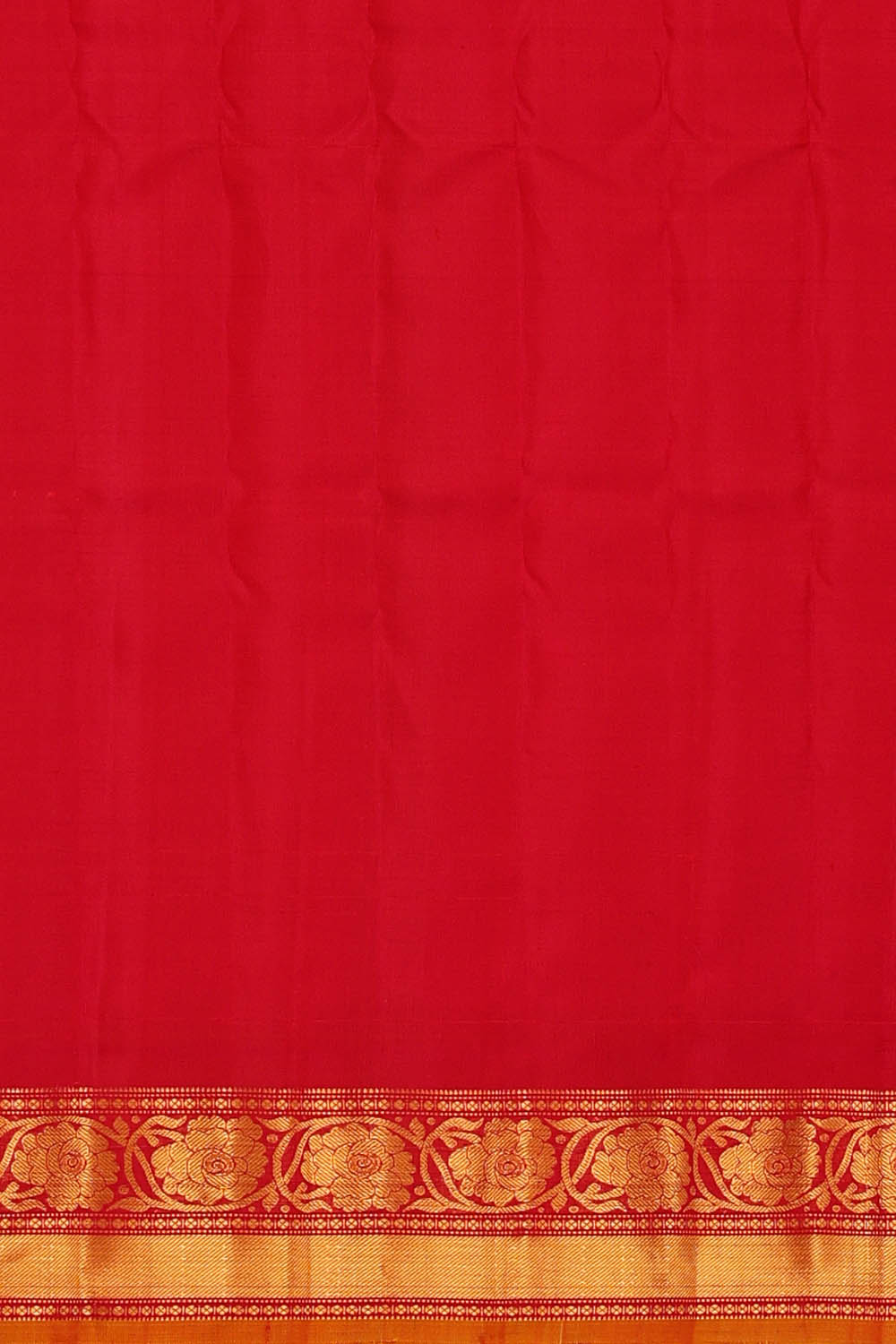 Image of Mustard Gadwal Silk Kattam Saree